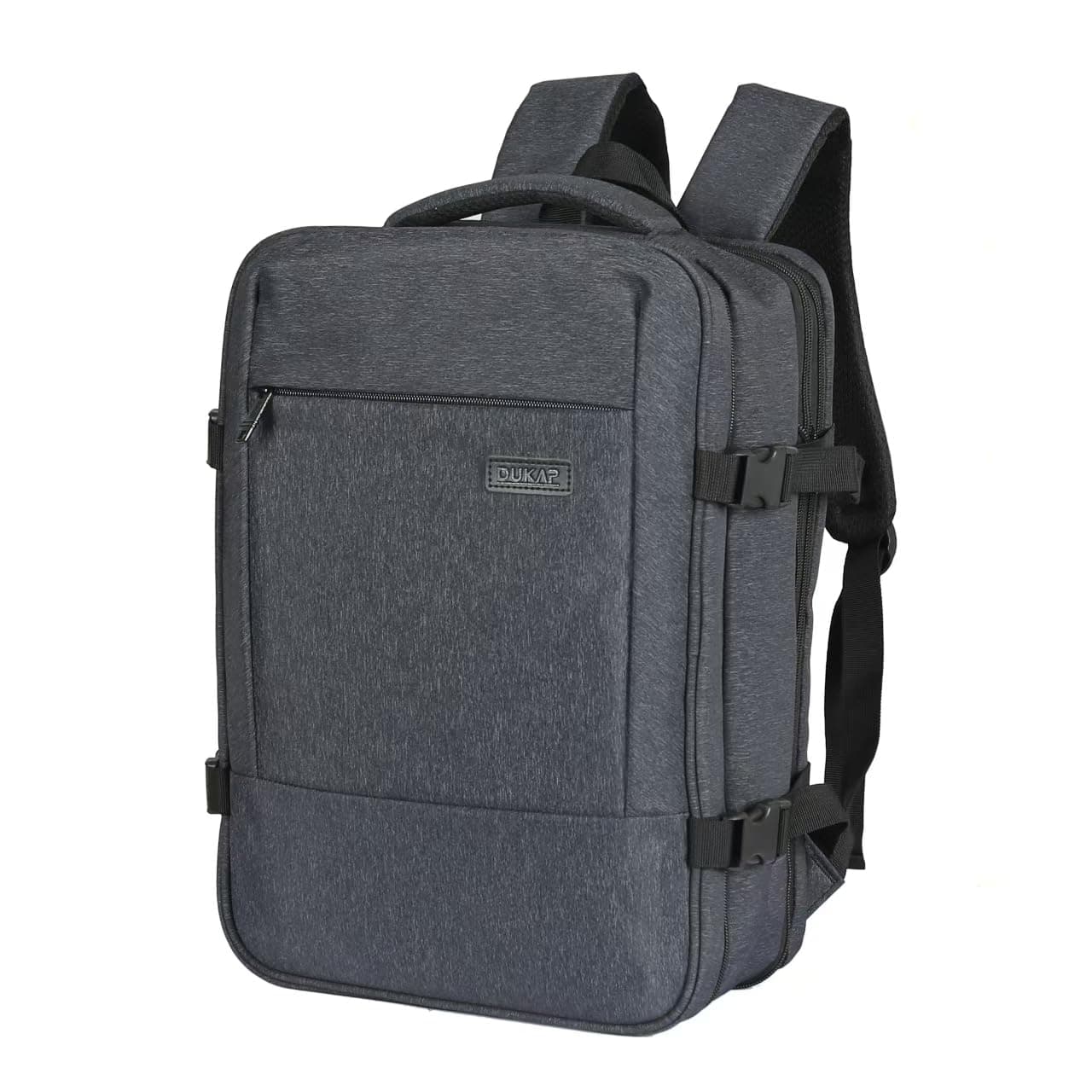 DUKAP X-Era Expandable Backpack, Black, Travel Backpacks
