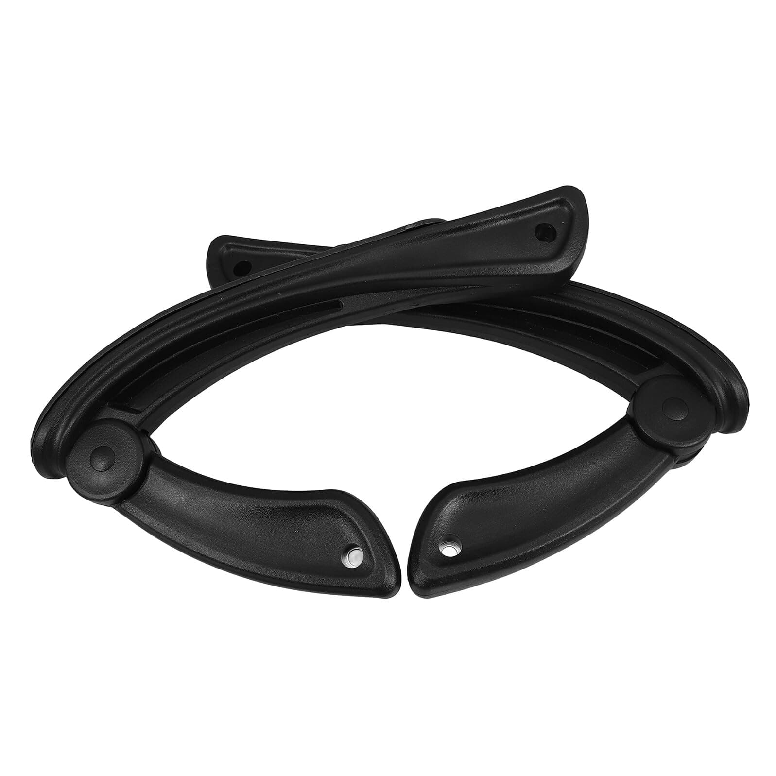 Pair Adjustable Plastic Chair Armrests Replacement Black