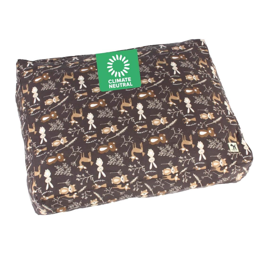 Molly Mutt Huge Dog Bed Cover - Gorgeous Beasts Print - Measures 36”X45”X5’’ - 100% Cotton - Durable - Breathable - Sustainable - Machine Washable Dog Bed Cover (Dd72c)