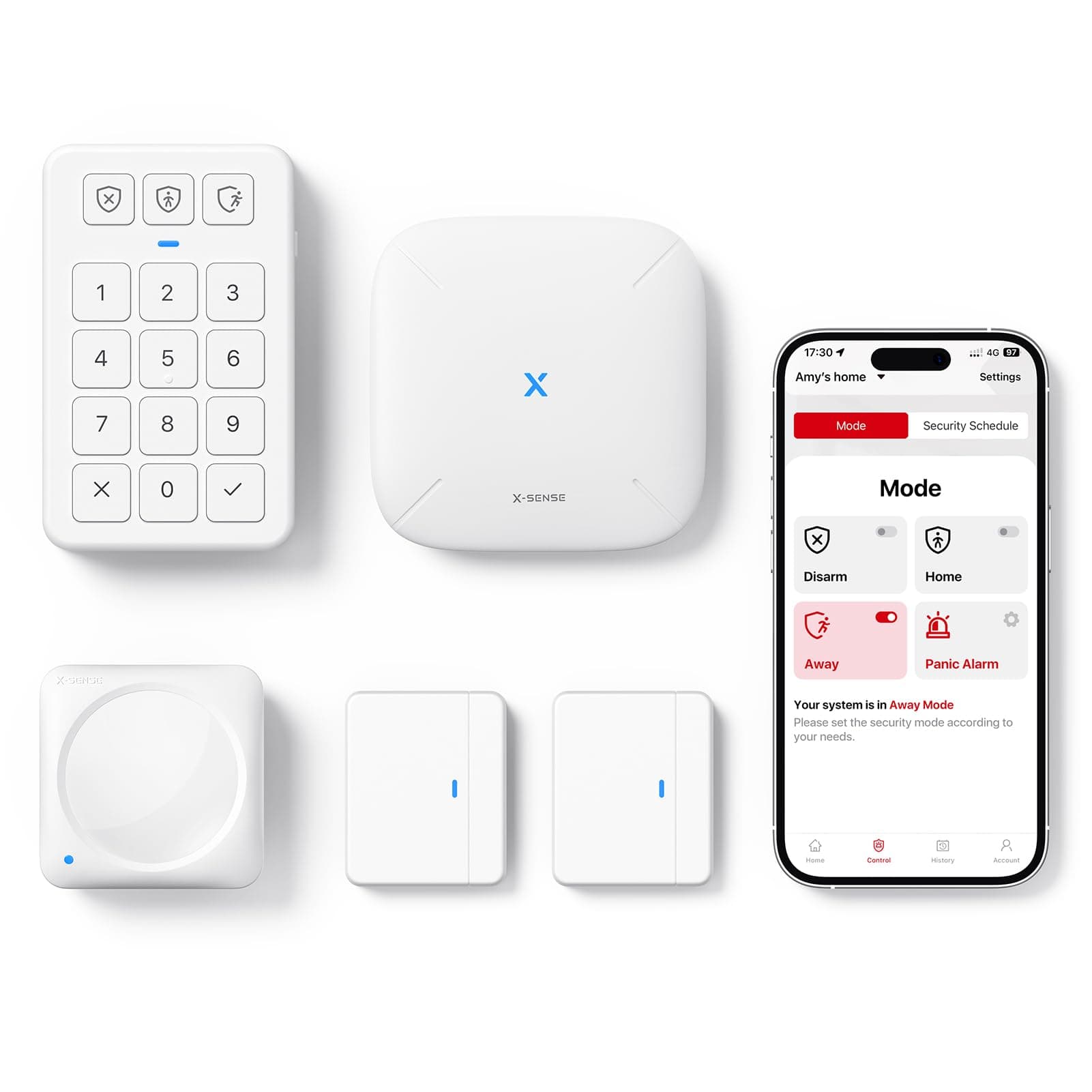 X-Sense Smart Home Security System with App Alerts, Alexa Compatible, AS05