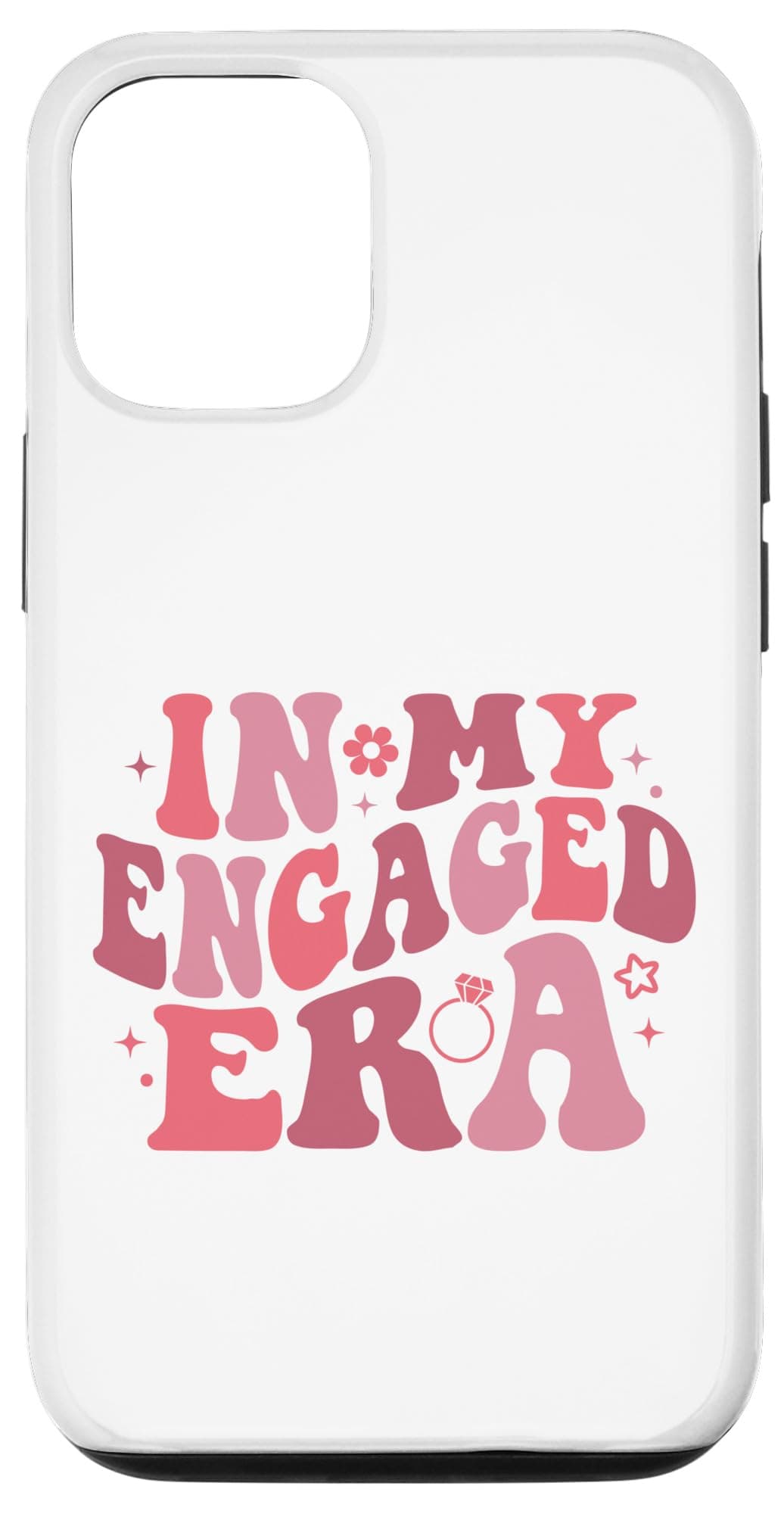 In My Engaged Era Funny Engagement Tee For Her Bachelorette Case for iPhone 12/12 Pro