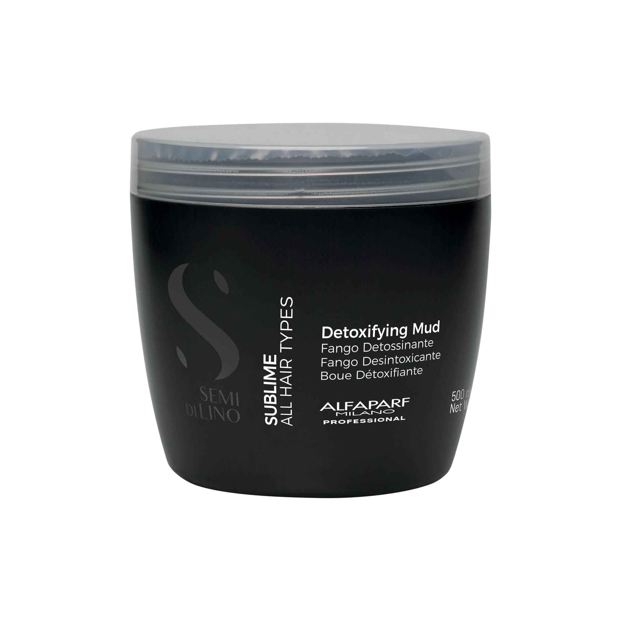 Alfaparf Milano Semi Di Lino Sublime Detoxifying Mud - Hair Mask - Deep Conditioning Hair Mask - Hydrating Hair Mask for All Hair Types - 624 ml