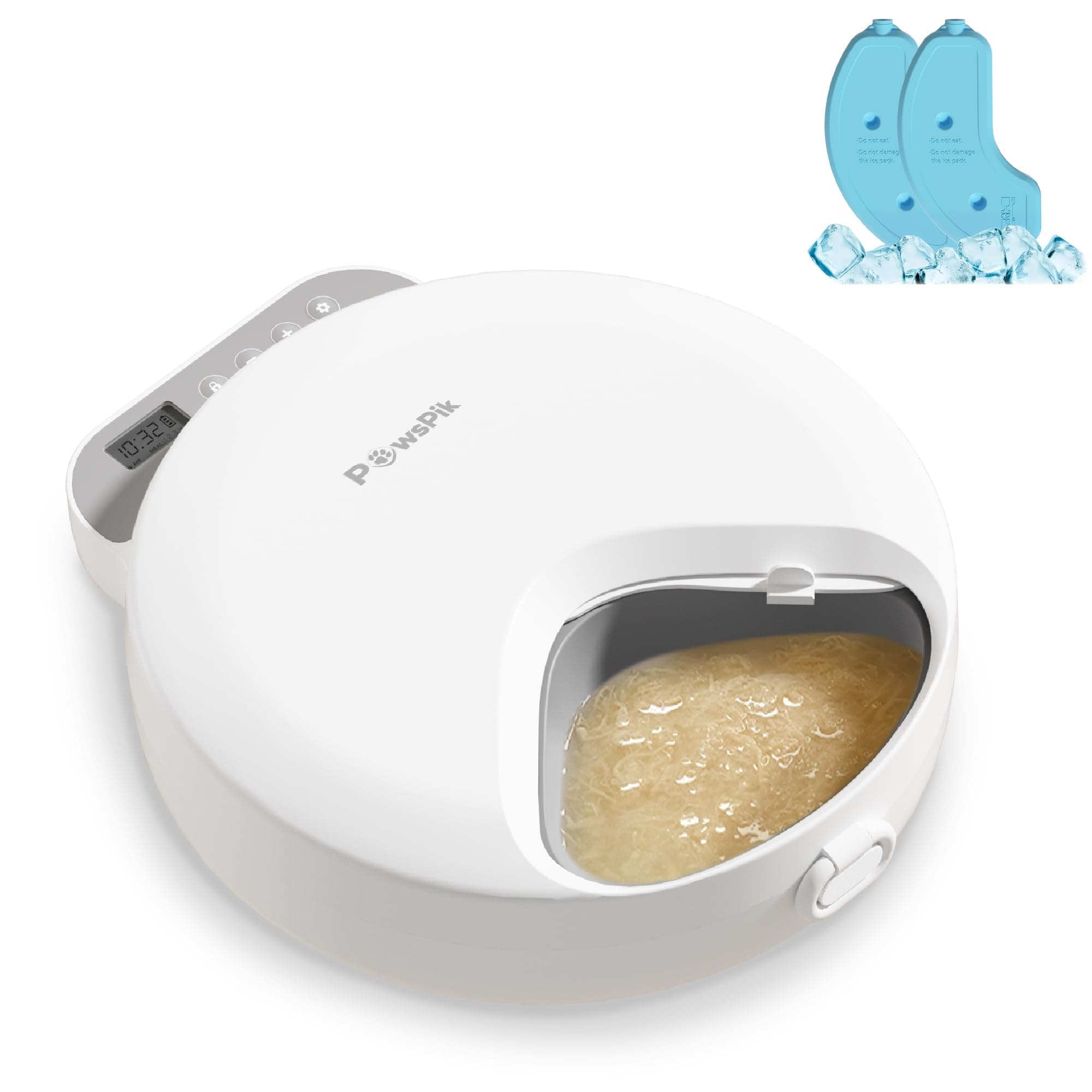 PawsPik Smart 4-Meal Automatic Wet Food Pet Feeder, 4-Cup Capacity