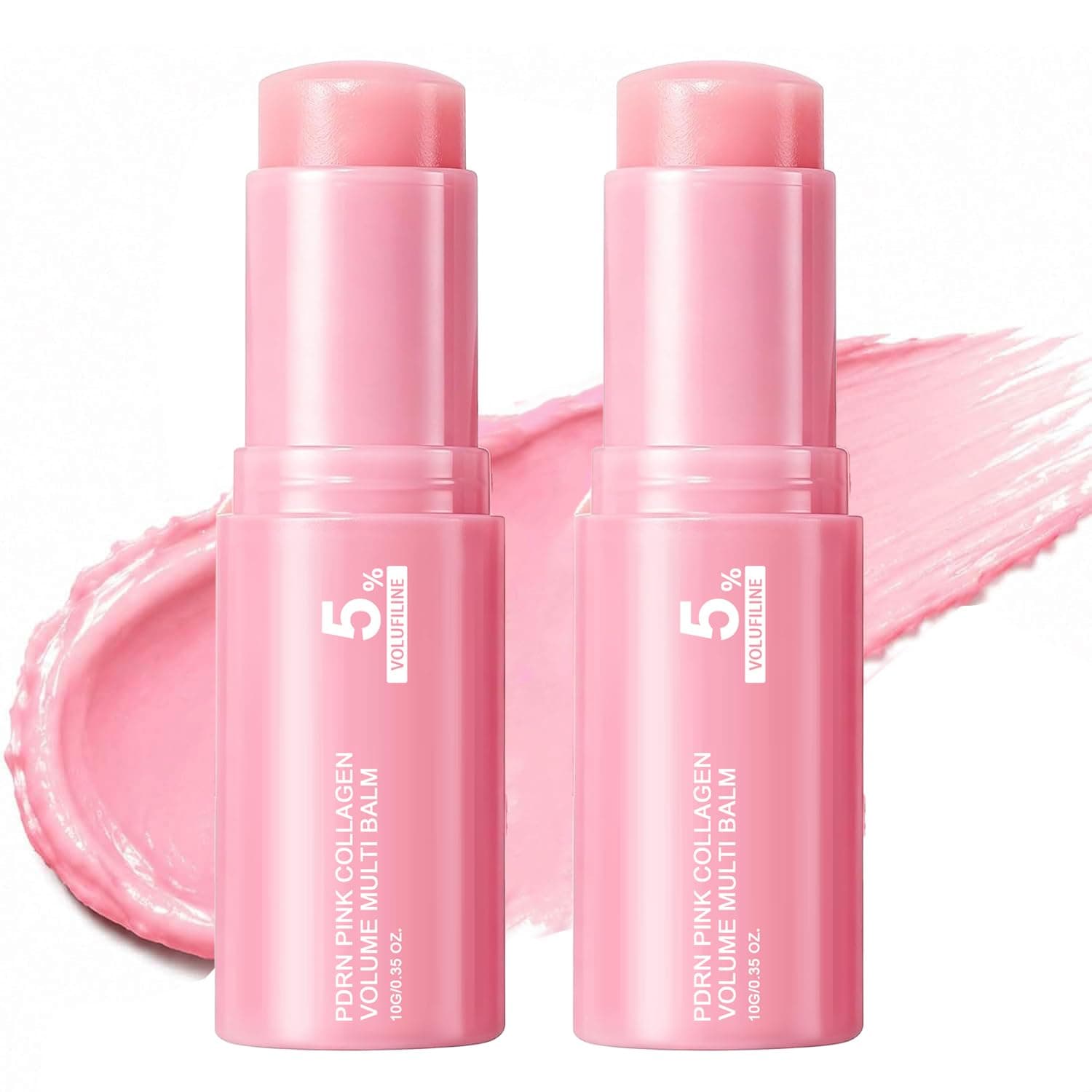 PDRN Pink Collagen Volume Multi Balm Stick, Collagen Plumping-2Pcs