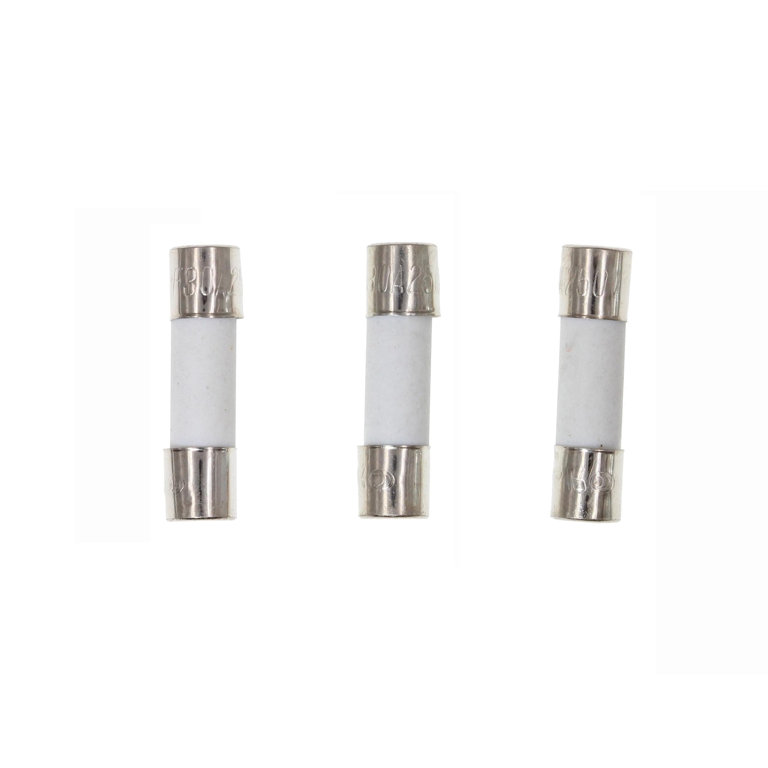 HUABAN 25 Pieces 30A 30 Amp 5 * 20mm 250V Fast Blow Ceramic Fuse
