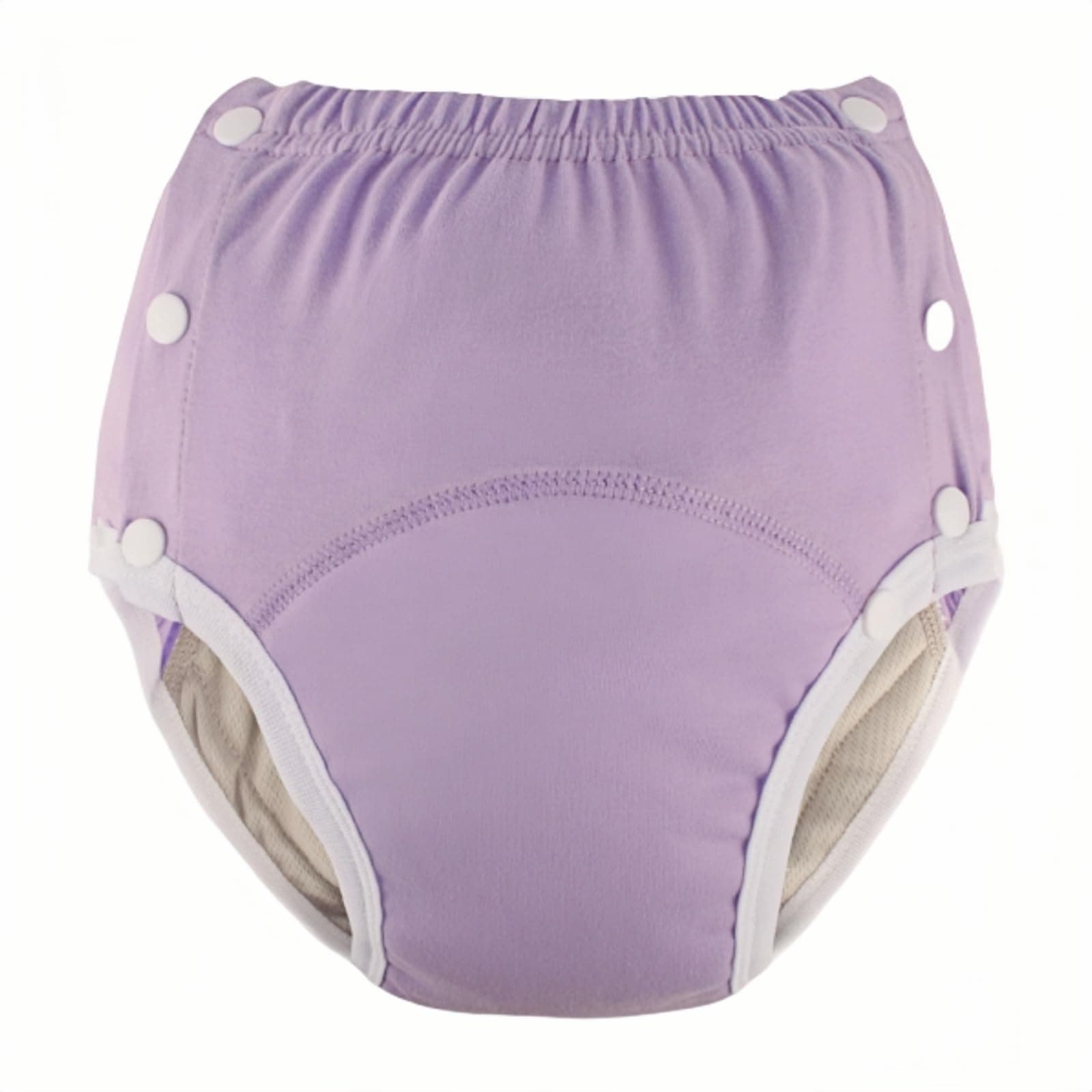 WEEOATAR Unisex Reusable Adult Cloth Diaper, Washable Swim Nappies, Adjustable Incontinence Cloth Diaper with Snaps, Underwear for Elderly Disability, Postpartum (Purple, L)