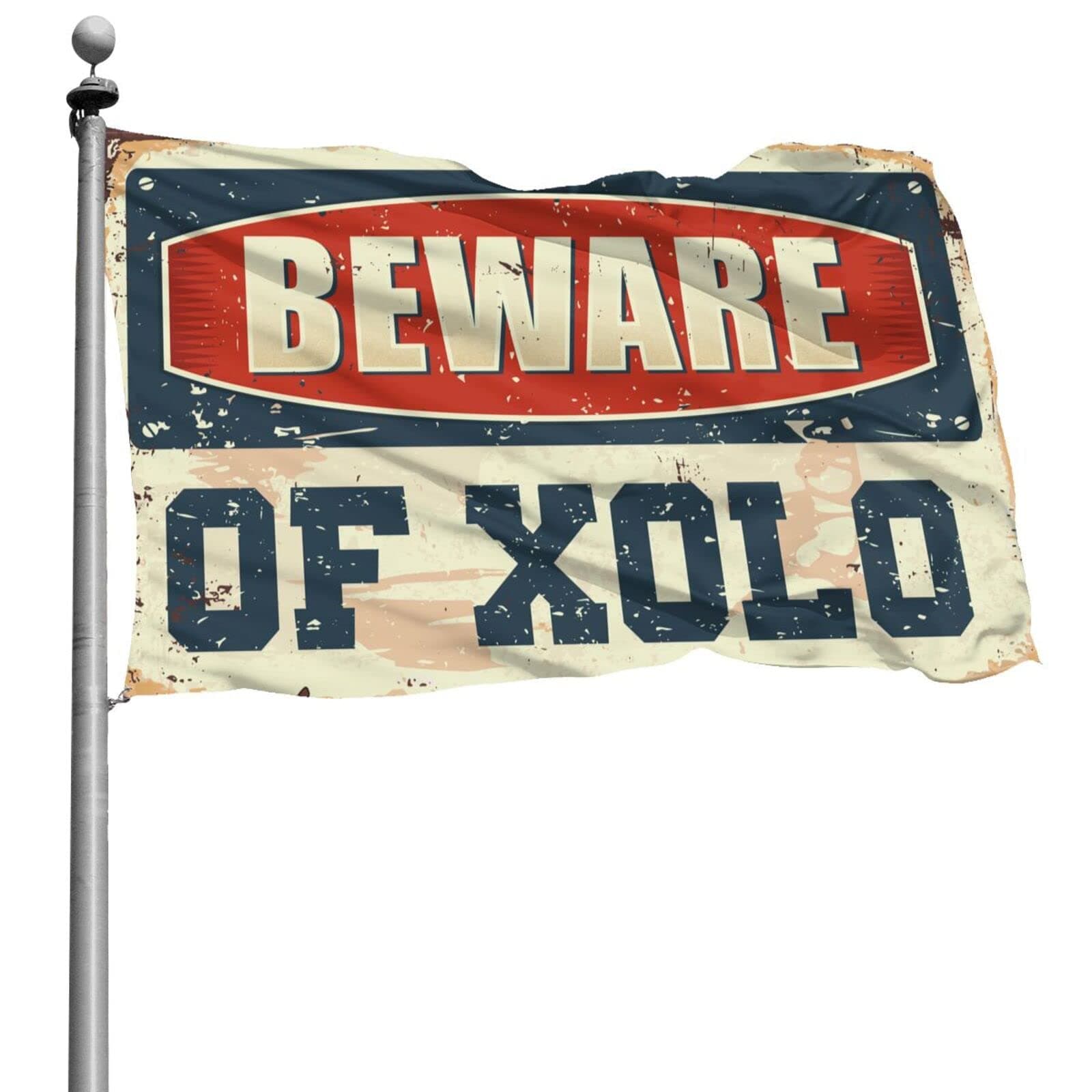 gaeruite Banners for Room Beware of Xolo Flag Banners for Room Guys (Size : 24 * 35IN/60 * 90CM)