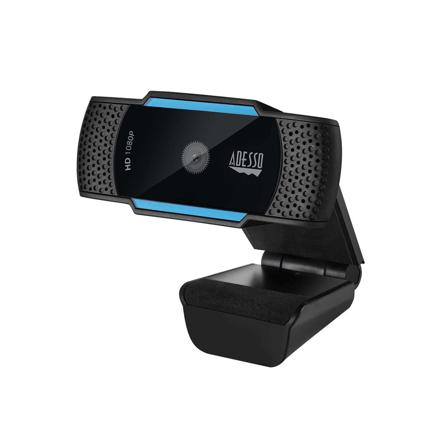 Adesso CyberTrack H5 1080P HD Webcam with Auto Focus, Built-in Dual Microphones, Privacy Shutter & Tripod-Ready Clip for Video Conferencing, Noise Cancellation, and H.264 Compression