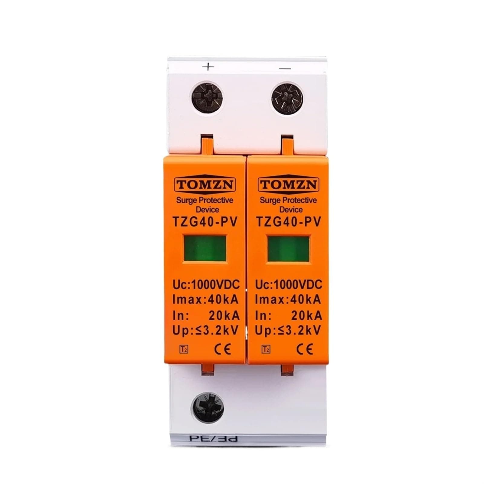 SPD DC 1000V 20KA~40KA House Surge Protector Protective Low-Voltage Arrester Device(1000V)