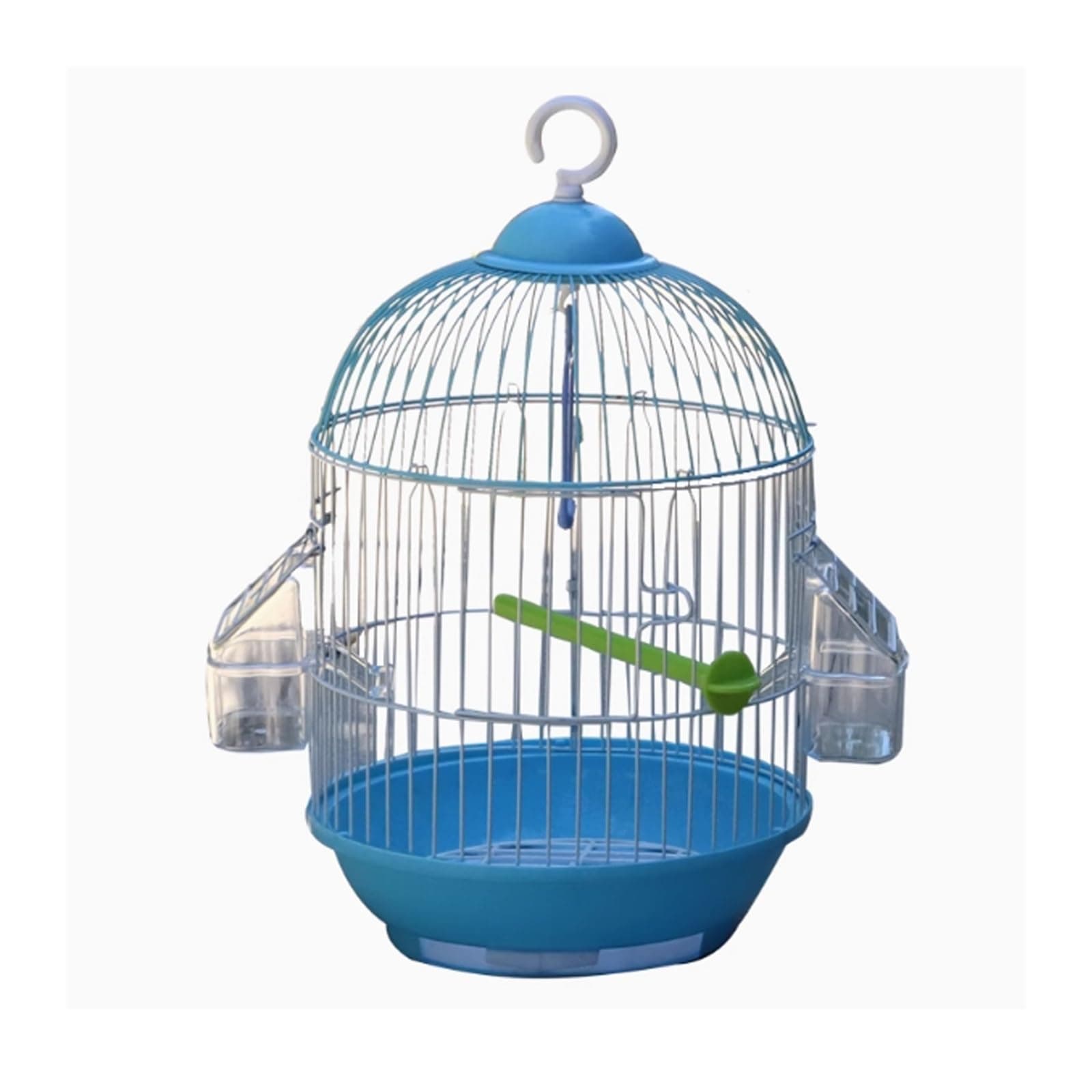 Cage à oiseaux Parrot Bird Cage High-Grade Small Round Ornamental Bird Cage Cage à oiseaux de compagnie(Blue)