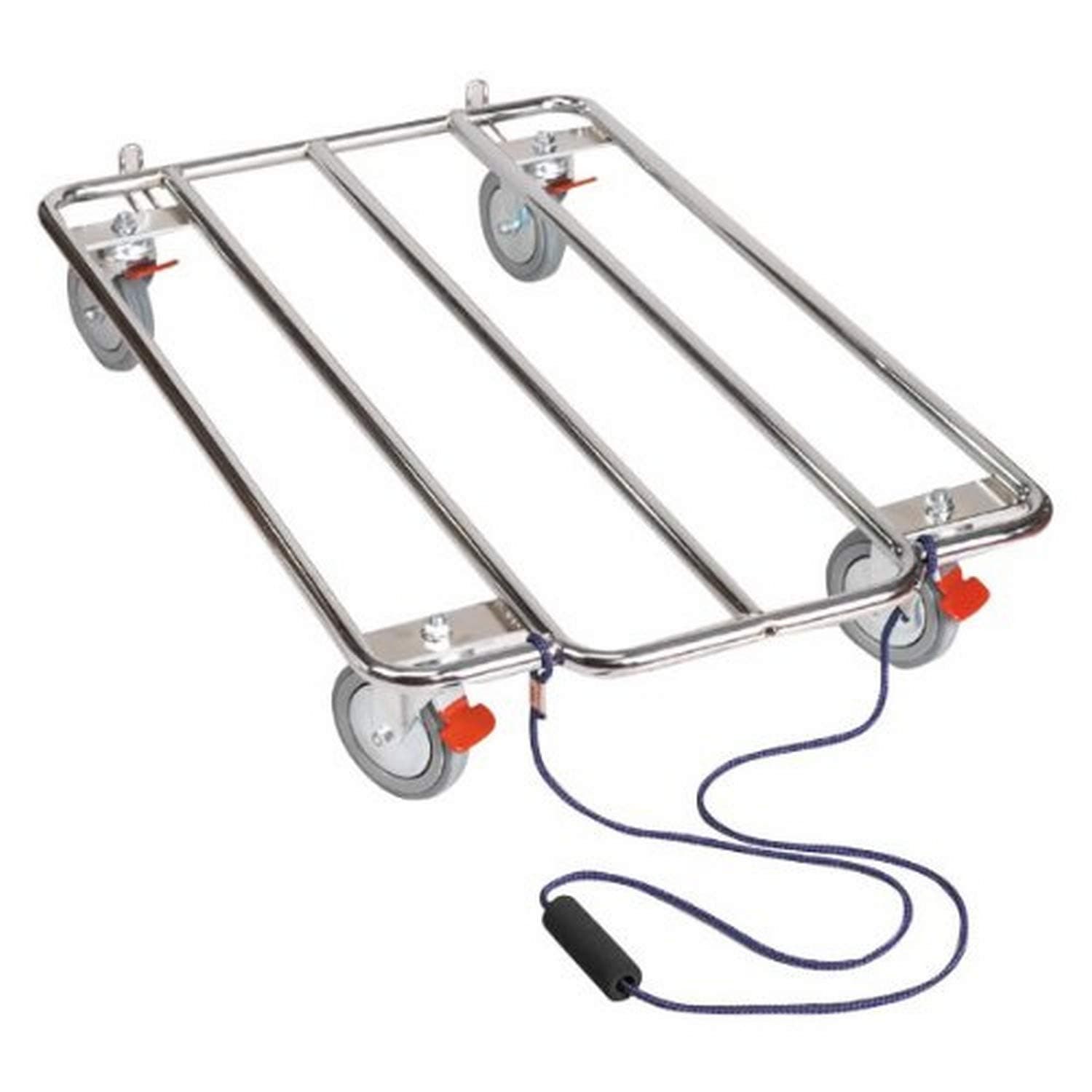 ProSelect ZW71021 Kennel Karts Heavy-Duty Steel Chrome Carts with Wheels Designed