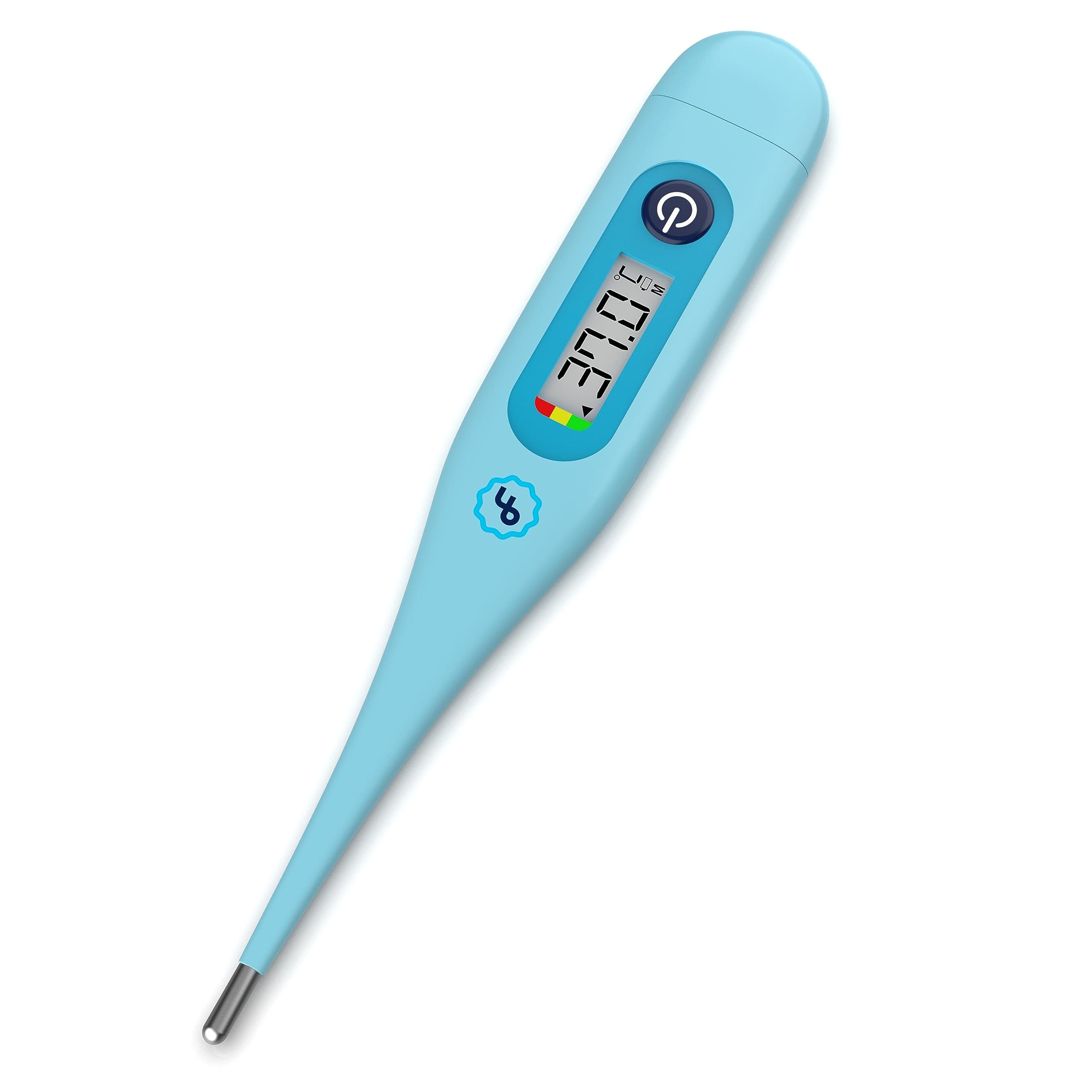 ByFloProducts Digital Thermometer, Oral Rectal Underarm, Adult & Baby, Blue