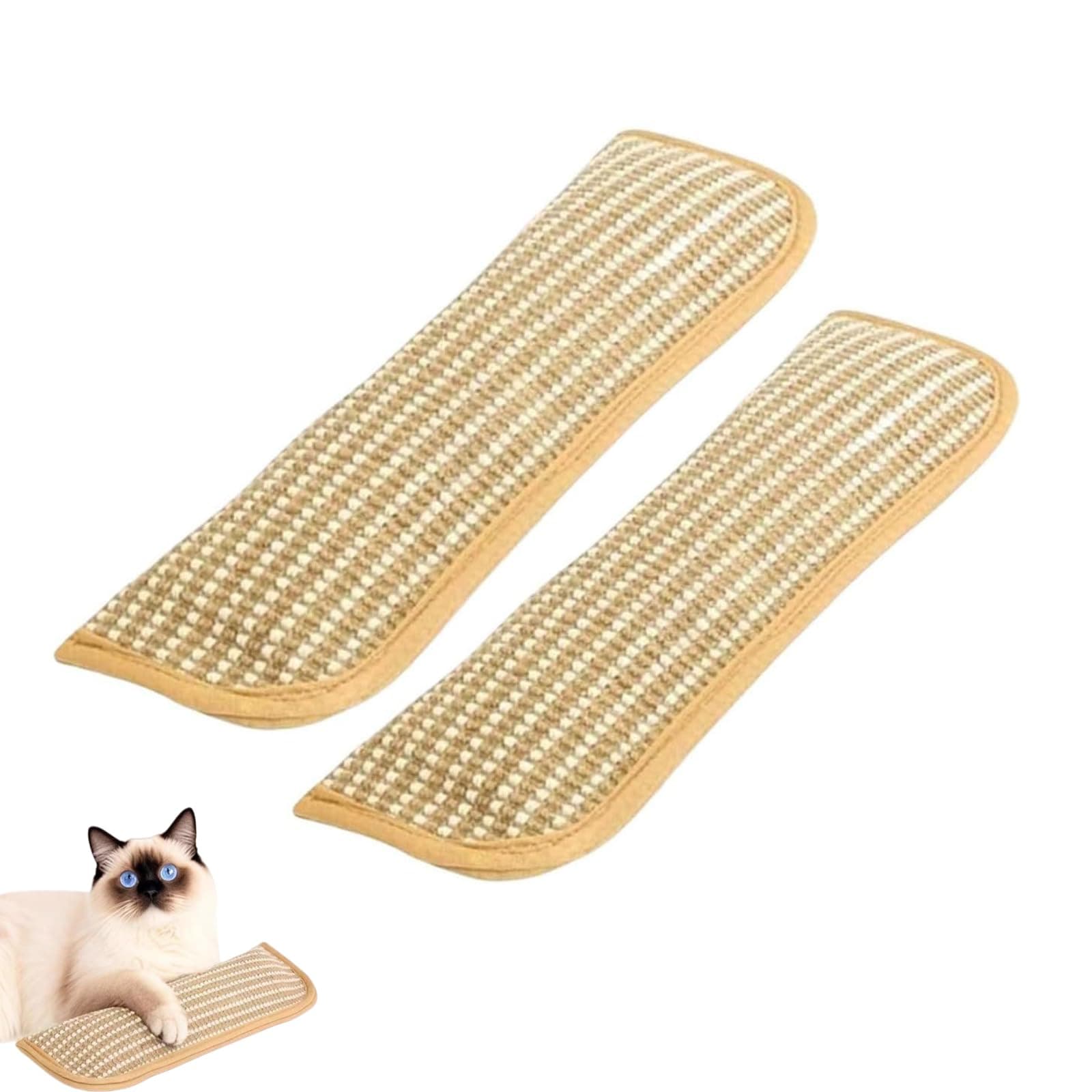 ANIS·KEAAR 2Pcs Catnip Kicker Pillow for Indoor Cats, Interactive Chew Toy Organic Catnips, Sisal Scratching Pad,Bite-Resistant Teething Toys for Anxiety Relief, Training & Bonding