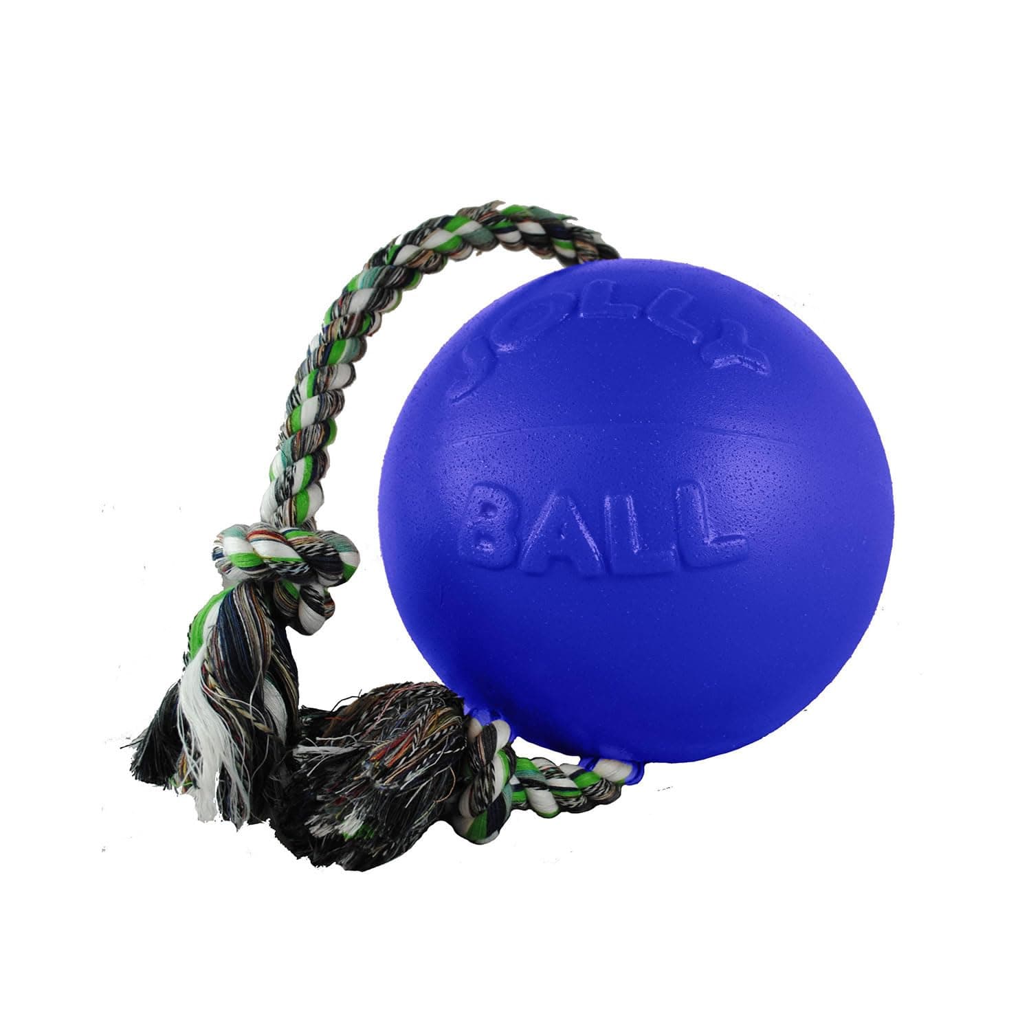Jolly Pets Romp-N-Roll Ball Color: Blue, Size: 14" H x 6" W x 6" D