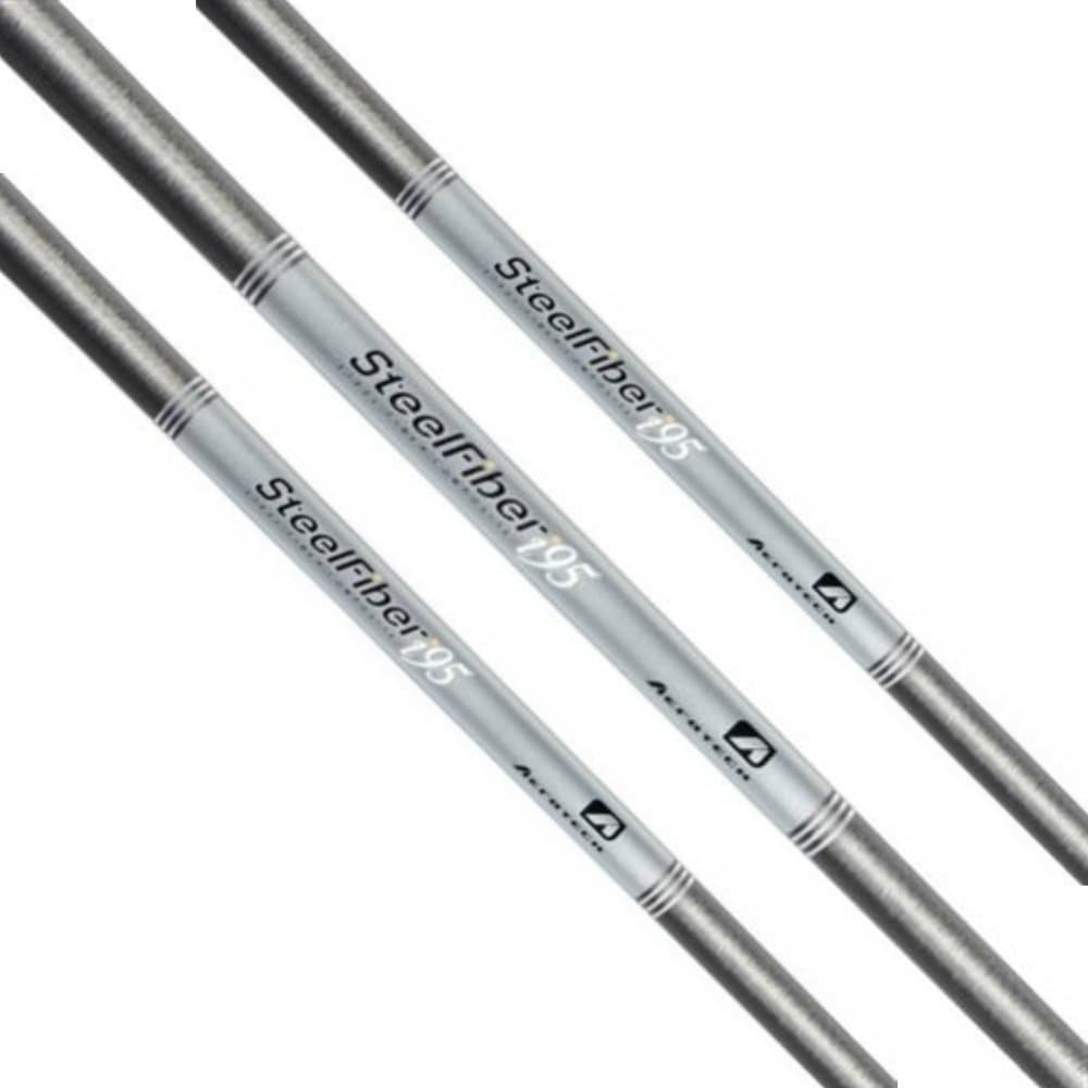 AeroTech SteelFiber i95 Iron Shafts - 0.370 - Tour Shop Fresno (5 - Iron - 41", Stiff - 95gr)