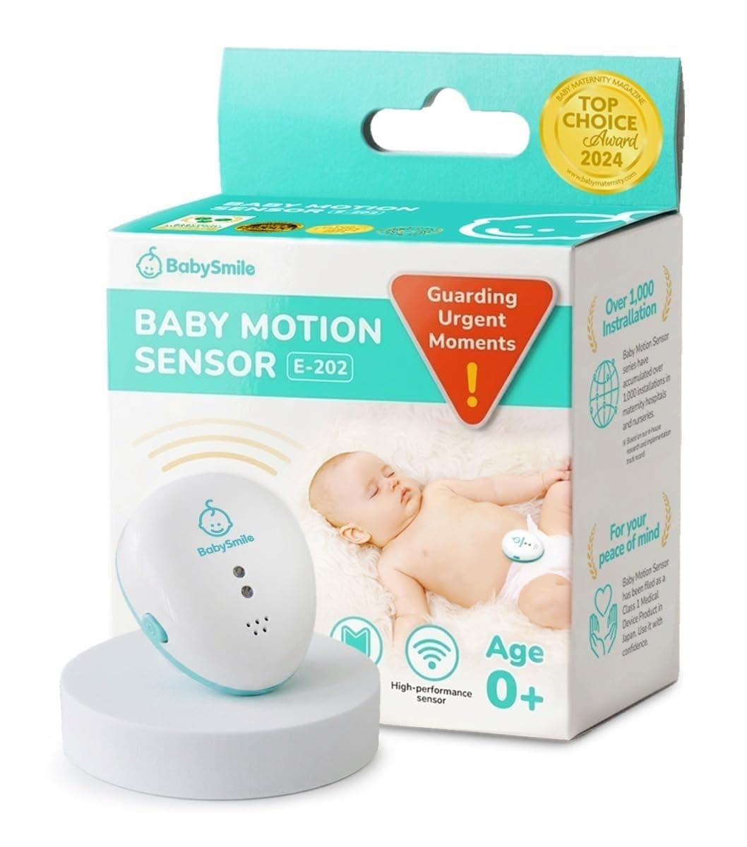 Smile Baby Motion Breathing Monitor | Abdominal Movement Monitor | Audible Alerts | Diaper Clip