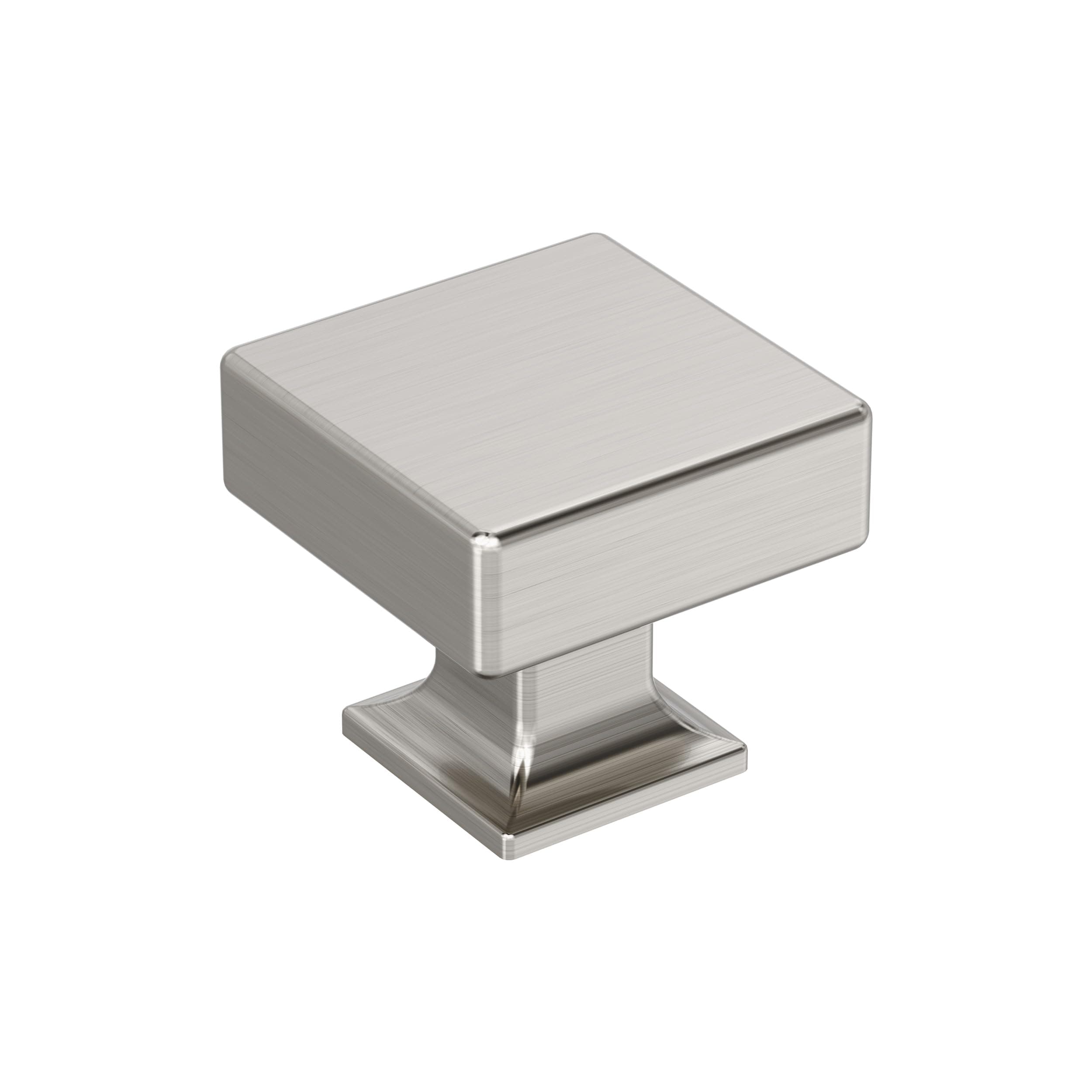 Amerock 1-1/4" Square Lintel Satin Nickel Cabinet Knob