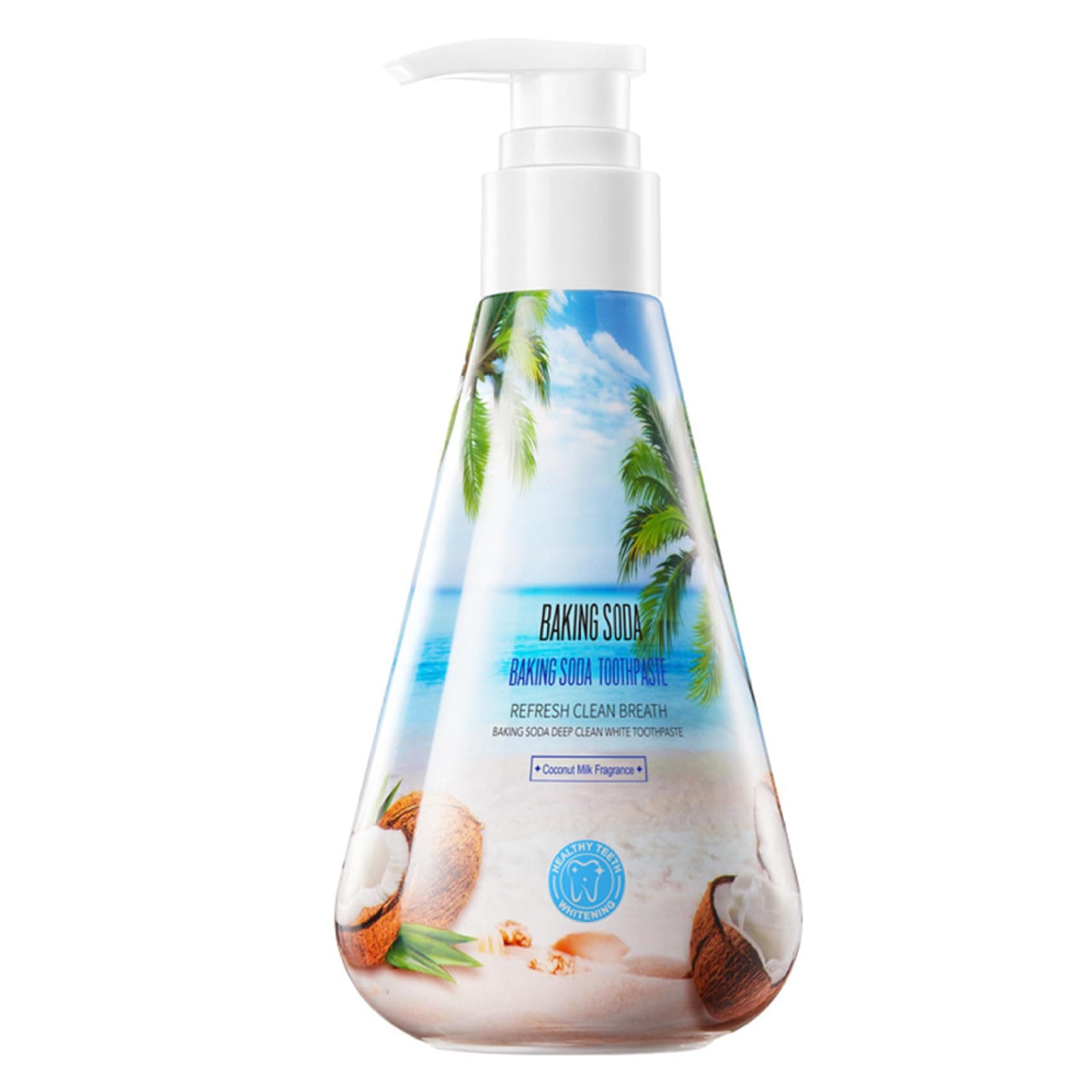 Sinleey Fresh Breath Toothpaste Gel - Press Design for Easy Deep Cleaning & Whitening Blue One Size