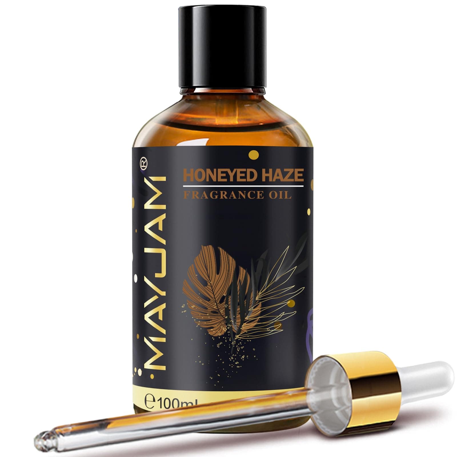 Honeyed Haze Fragrance Oil Essential Oil, MAYJAM 3.38FL.OZ Honeyed Haze Oil for Diffusers for Home, Long Lasting Scented Oils for Soap Candle Making - 100ML