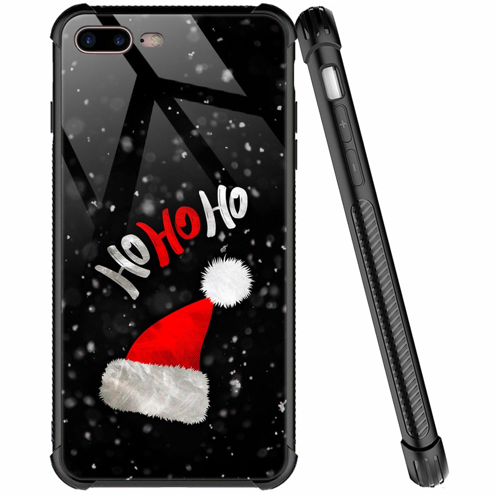 ZHEGAILIAN Case Compatible with iPhone SE 2022/SE 2020 Case,Christmas hat Pattern Case for iPhone 8 Girls Boys,Four Corners Desgin Anti-Scratch Shockproof Cover for iPhone 7/8/SE2/SE3