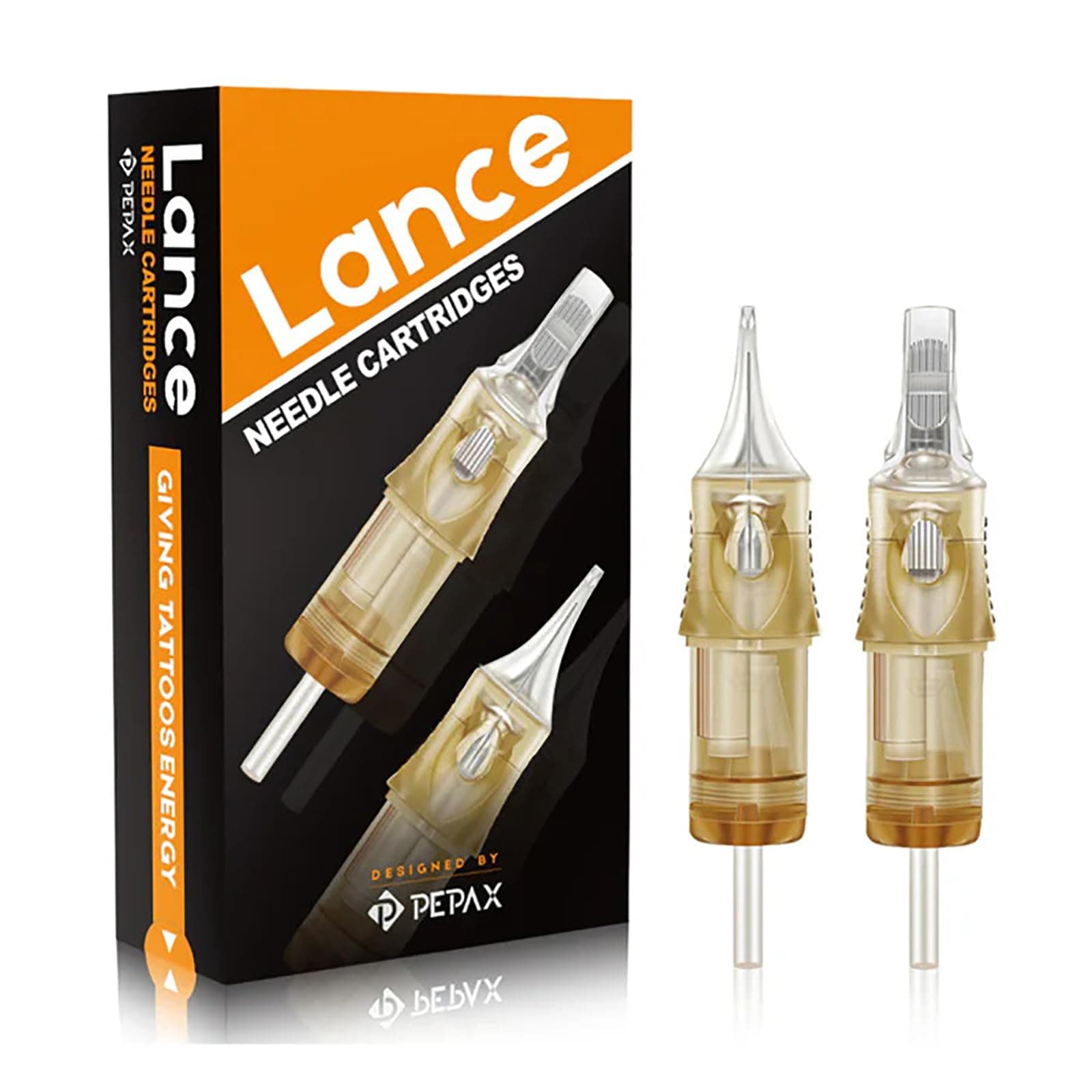 CINRA Tattoo Cartridge Needles - 20Pcs #08 Bugpin Round Liner Cartridges, 0.25MM, 5.5mm Taper, Adults