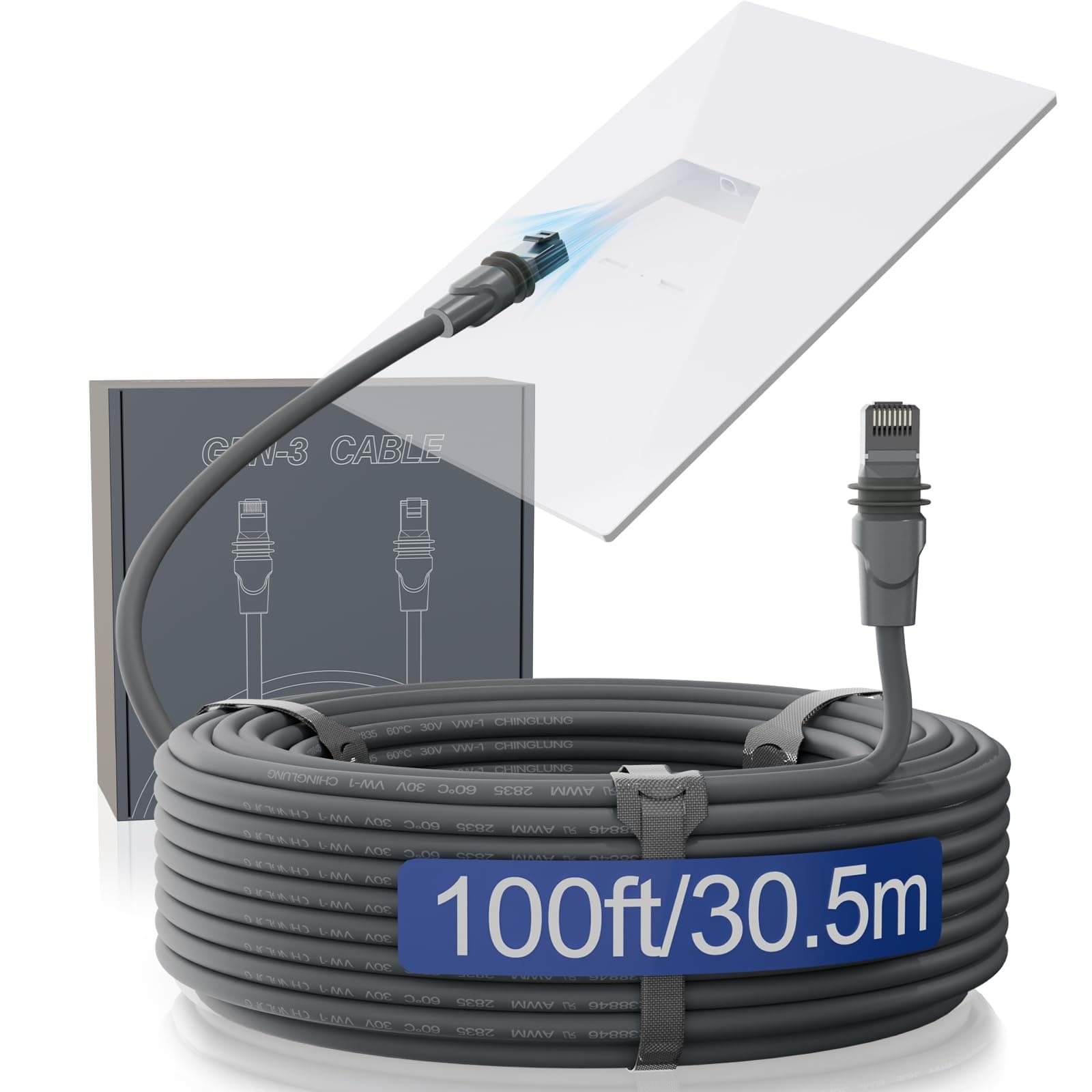 FIUTY Starlink Gen 3 Cable 100Ft/30.5M