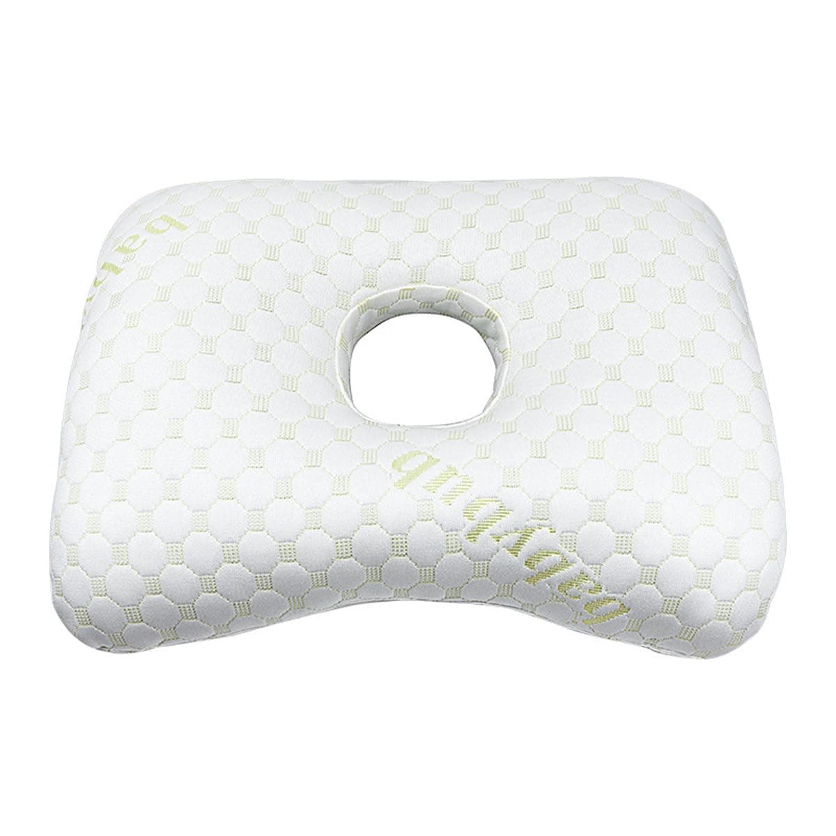 eYourlife2012 Ear Piercing Pillow with A Hole Ear Guard Pillow Ear Pillows for Side Sleepers Pierced Ears Ear Pain Elder Beauty Washable (Gold)