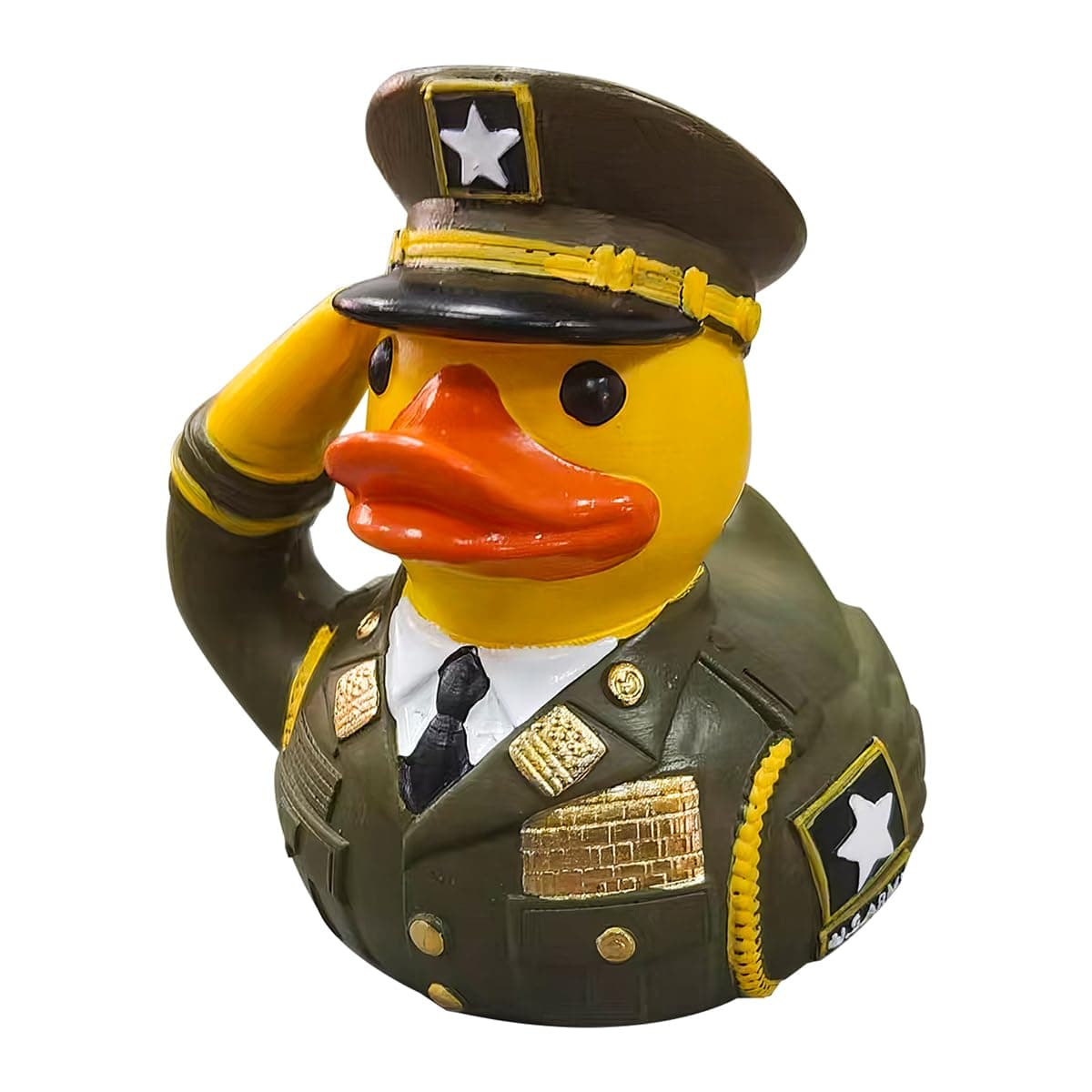 Muhubaih Unique Veteran Tribute Duck, Army Military Uniform US Rubber Duck Army Figurine, Mini Military Rubber Duckies for Veteran Gifts & Car Party Decor (4# Army)