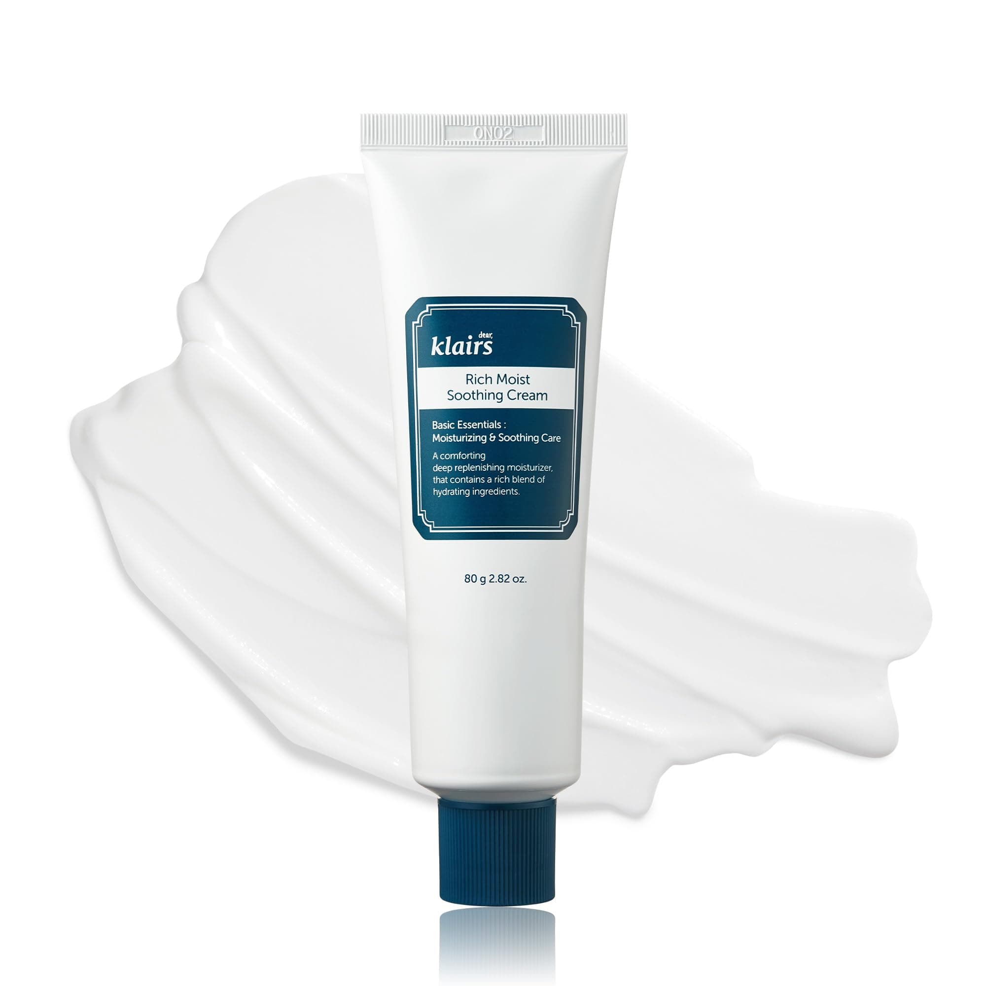 Dear,Klairs Rich Moist Soothing Cream, Korean Facial Moisturizer for Dry, Soothing, Comfortable for Sensitive skin, Hypoallergenic, Hydrating, Ceramide, K-Beauty (2.85 oz (80ml))