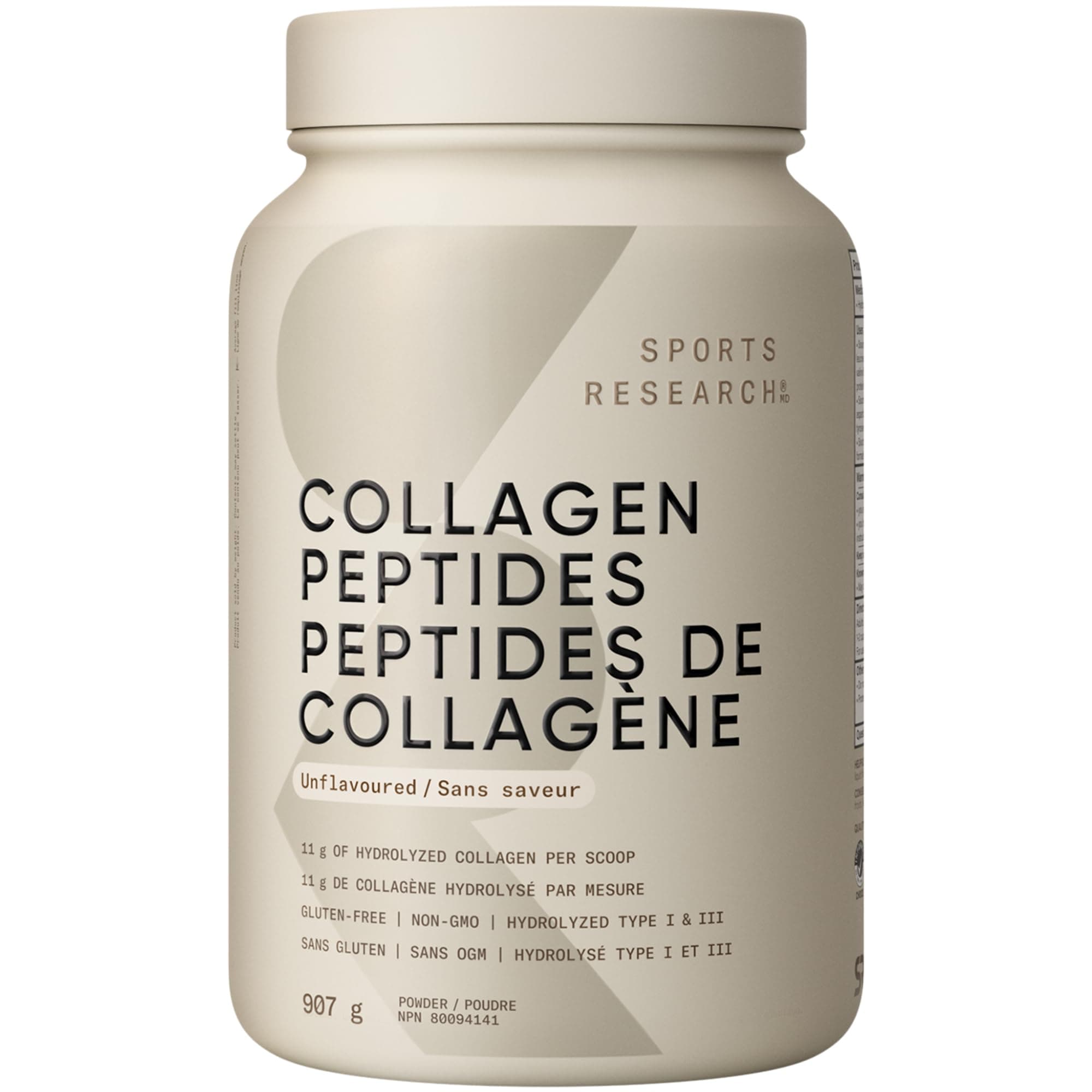 Sports Research® Collagen Peptides Protein Powder, 2lb (Unflavored)