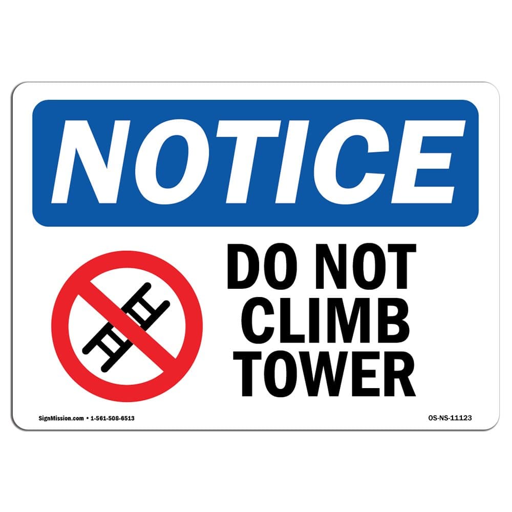 SignMission 5" X 3.5" Decal Set of 10, Landscape