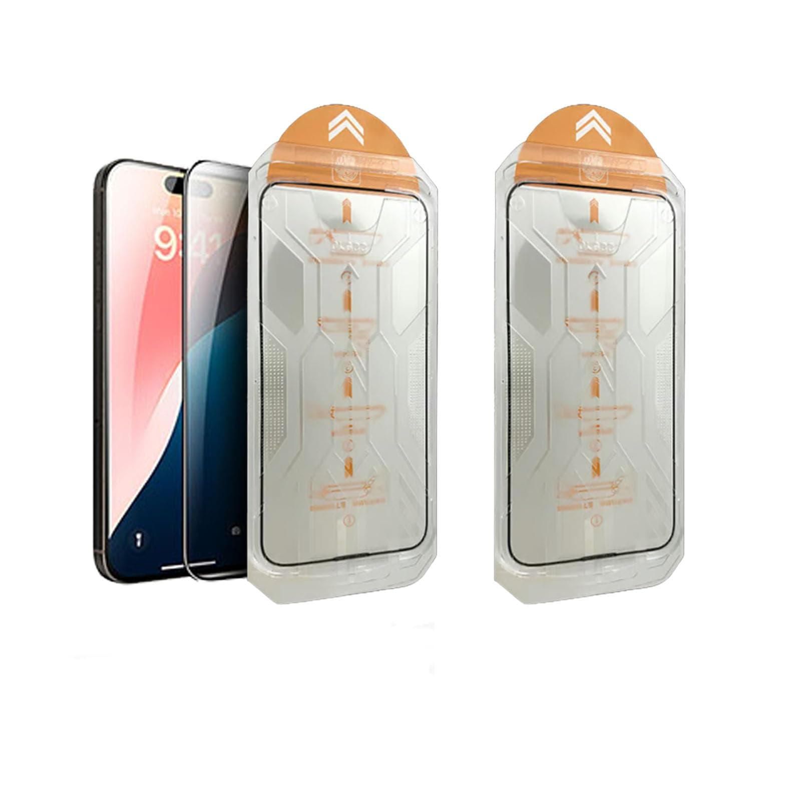 BOGABRA Invisible Screen Protector, 2 Pack 2025 New Invisible Screen Protector -Fingerprint-Proof Dust Free without Bubbles, For iPhone 12/13/14/15/16 Pro Max (2Pcs/Privacy Version,12)