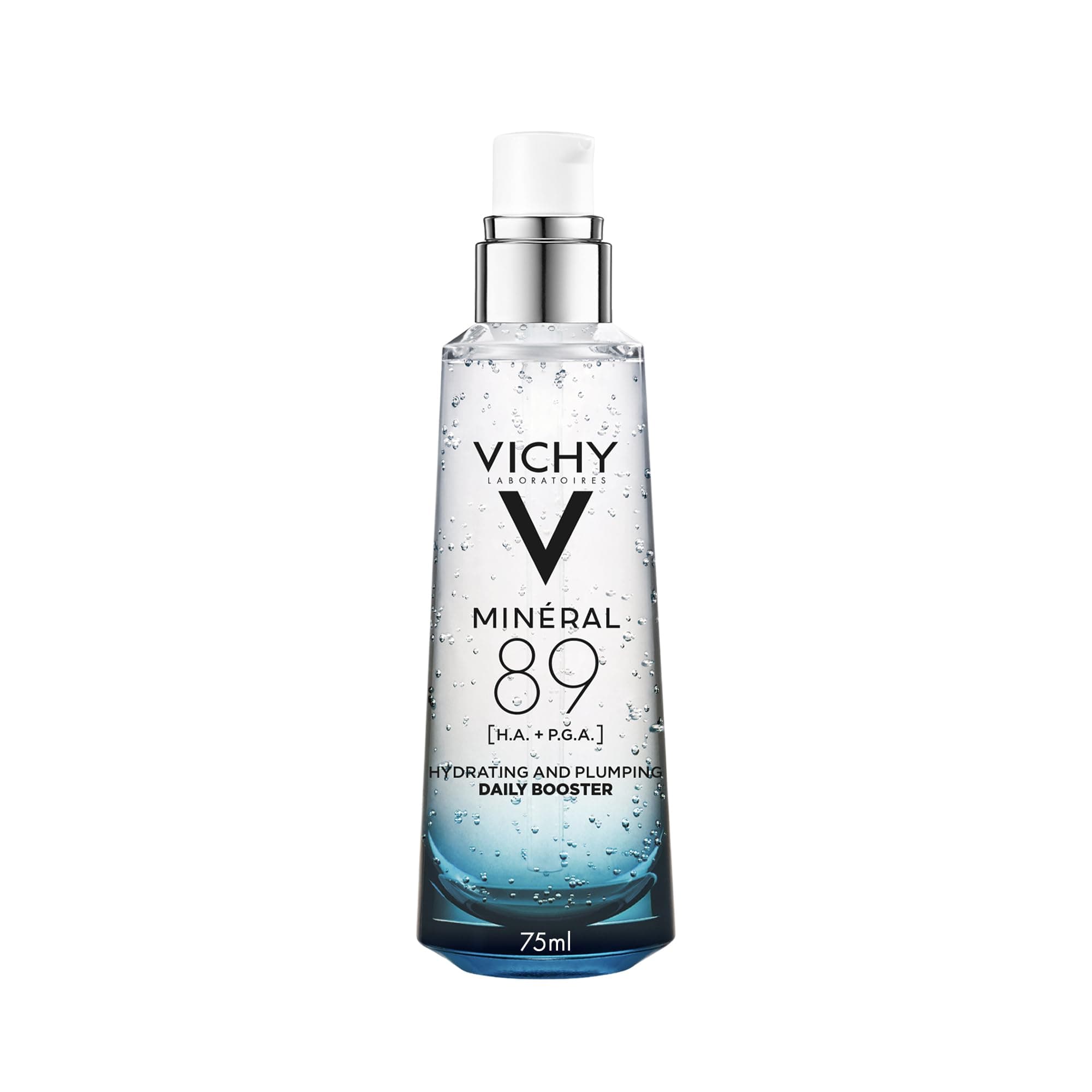 Vichy Mineral 89 Hyaluronic Acid Serum, Hydrating Daily Facial Serum, 75mL