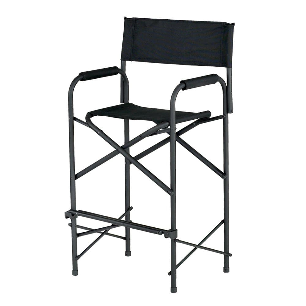 E-Z UP Directors Chair, Tall, Black