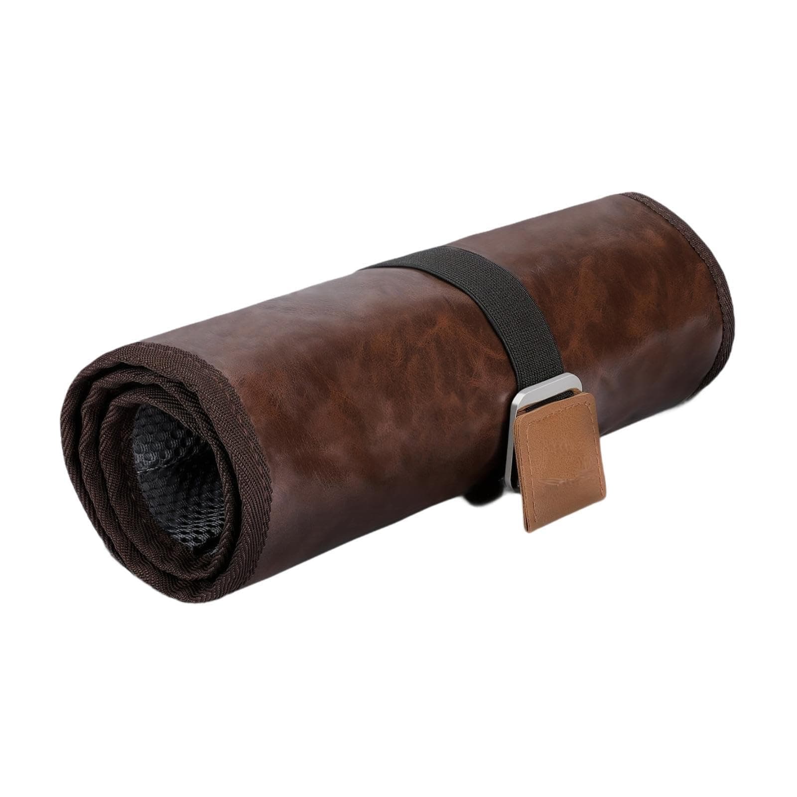 UGPLM Bathroom Roll Organizer Shaving Kit Travel Bag Men Wash Bag for Business Trip, Brown