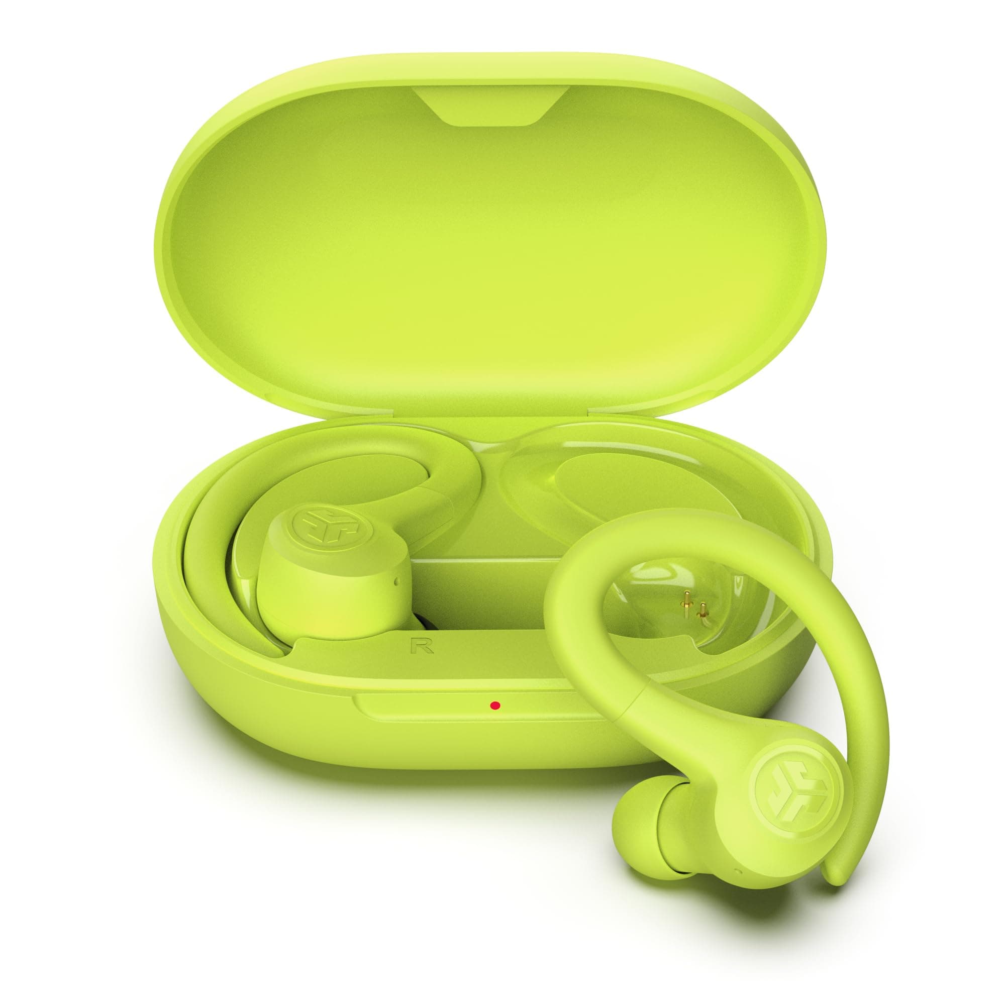JLab Go Air Sport+, Sweatproof Sport Earbuds, Earhooks, Yellow