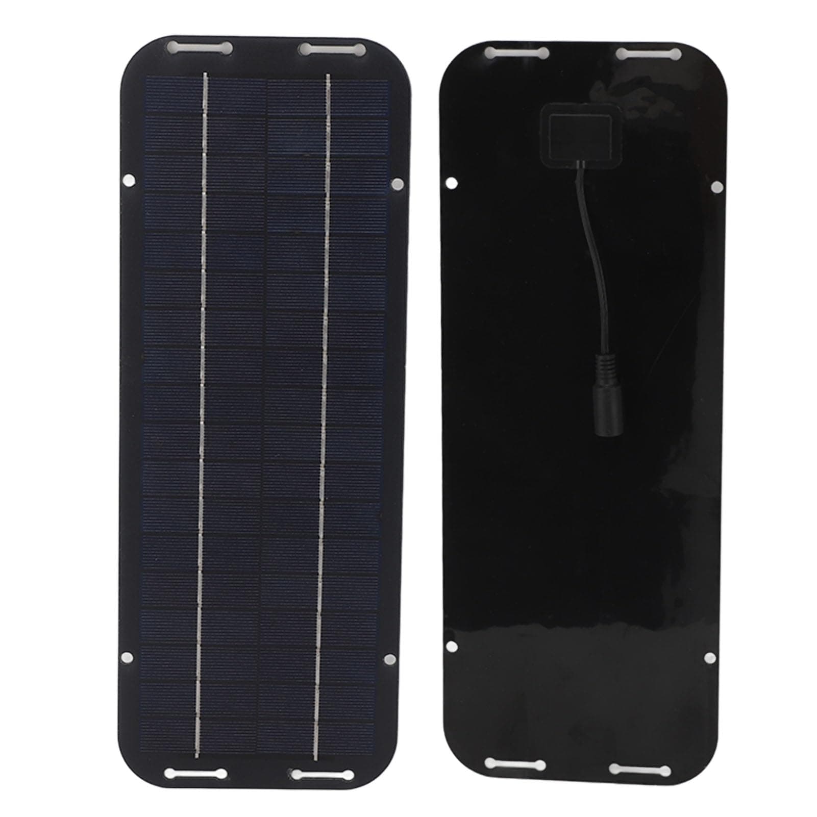 WALFRONT High Efficiency Solar Panel Charger Portable Kit Polycrystalline 6W DC Output for Outdoor Camping Travel