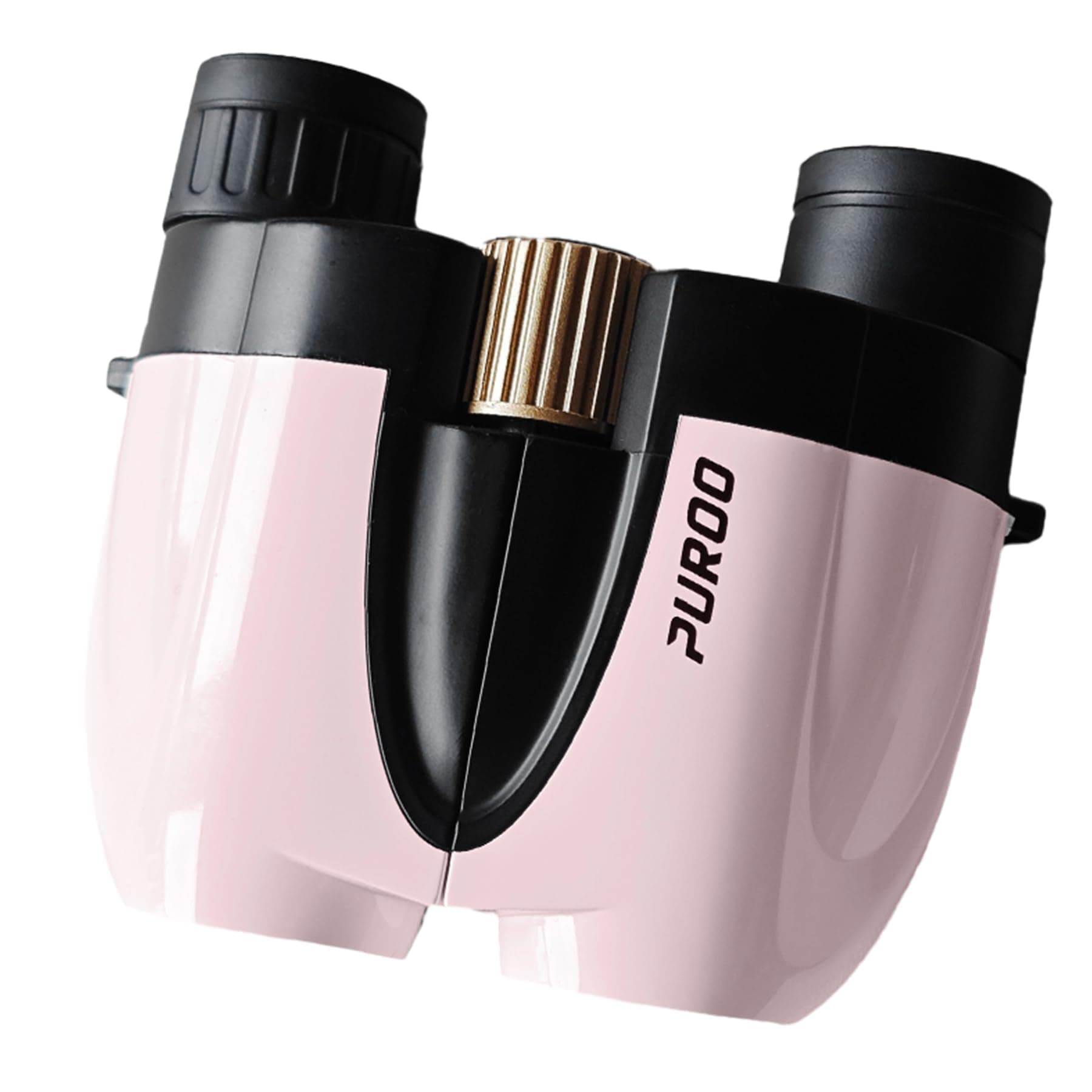 PUROO 10x25 Compact Binoculars for Adults – Lightweight Mini Opera Glasses for Concerts, Theater, Travel & Cruise, Bird Watching – Pink Small Binoculars for Women, Teens & Kids
