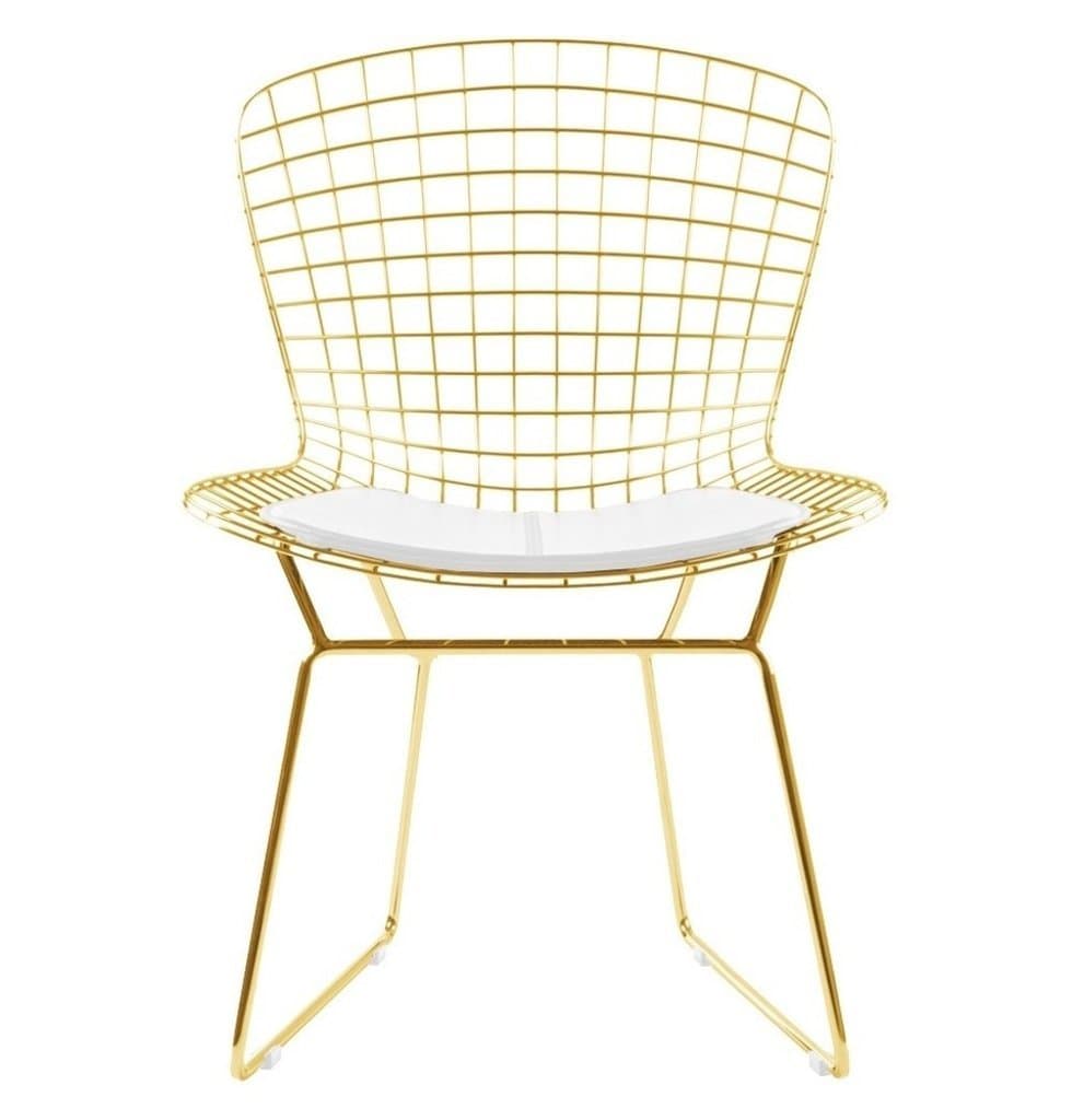Plata Import PDI-LC-8320 Wire Gold Chair