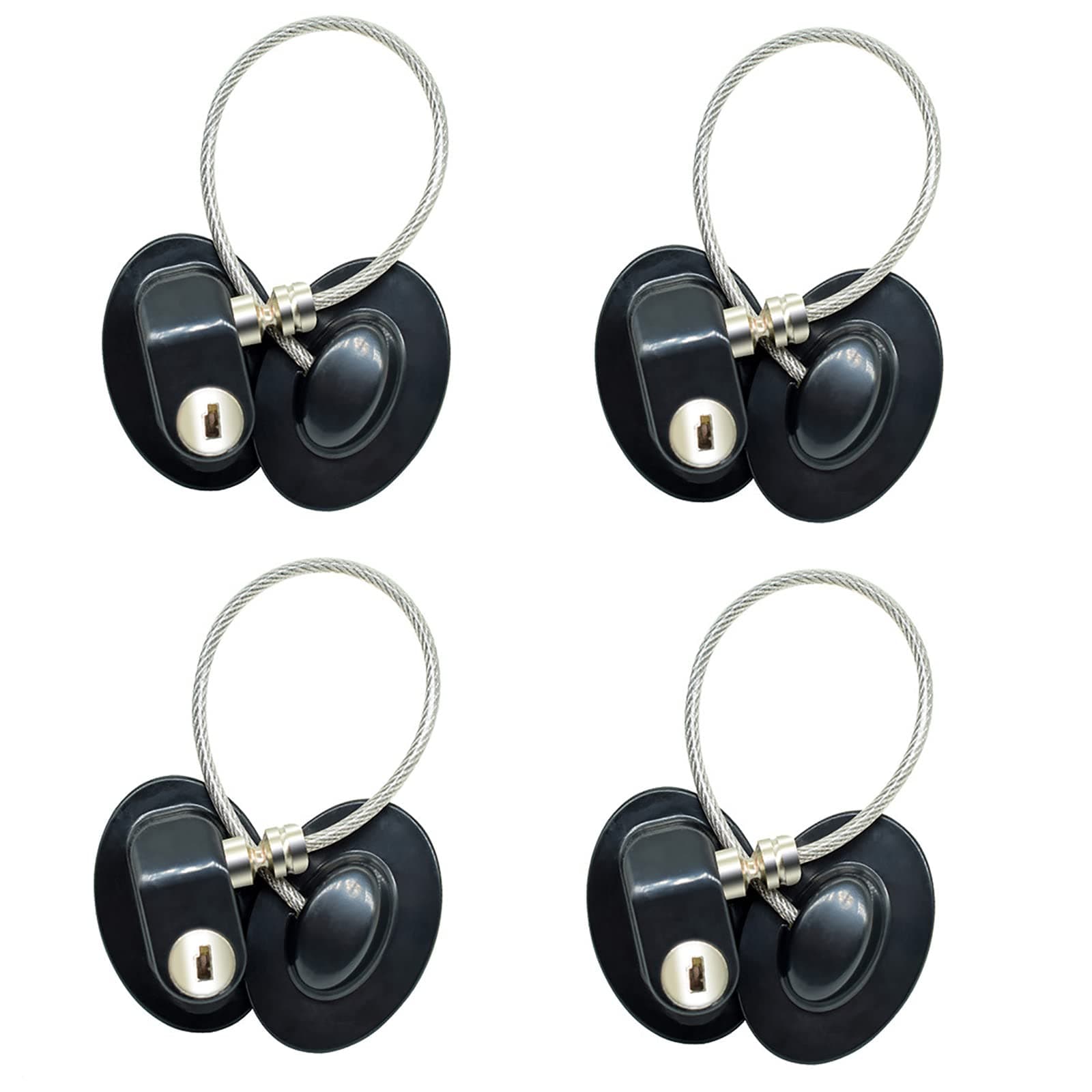 Window Restrictor,safety lock4pcs Window & Door Cable Restrictor Lock,Window Restrictor Baby Password Window Locks,Window Cable Restrictor Window Limiter With Key For Home Safety Child Baby Security W