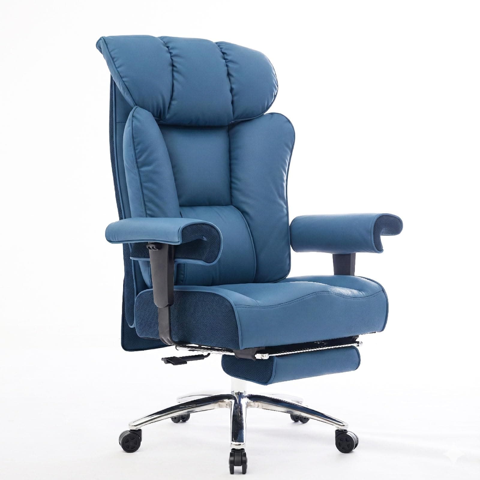 Efomao Big and Tall Executive Office Chair，Blue