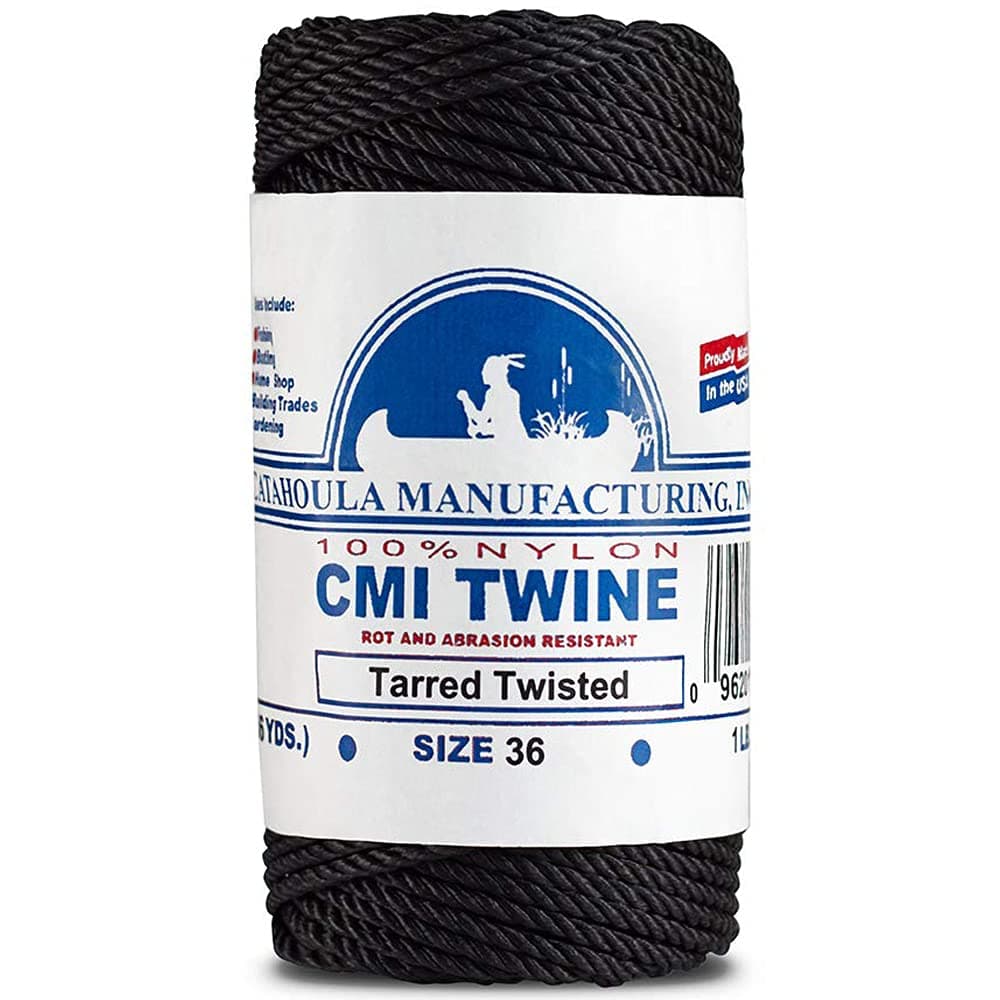 Catahoula Tarred, Twisted, Nylon Twine, 09 (1/4 lb)