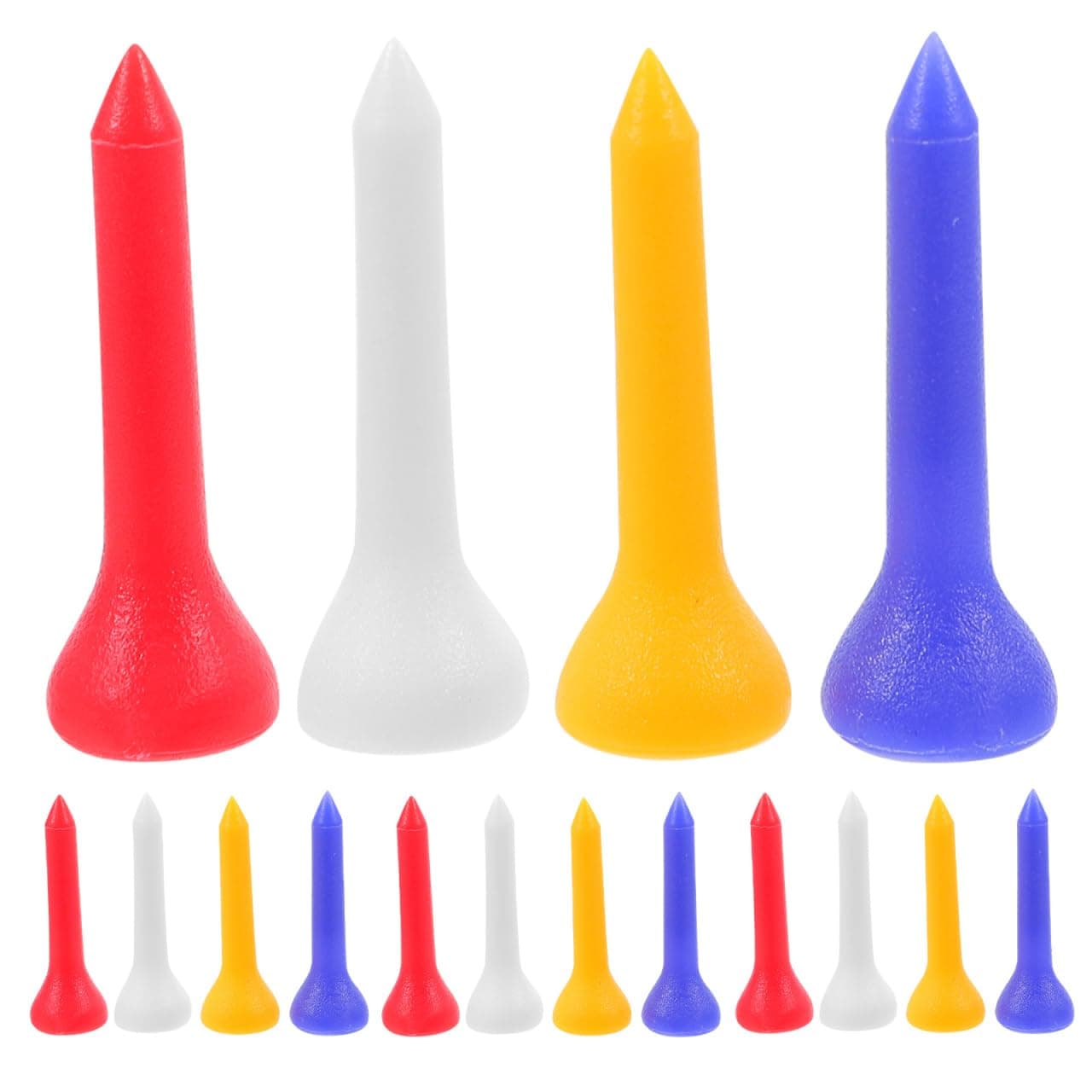 WINOMO Plastic Golf Tees 3.5mm 100pcs (Mixed Color)