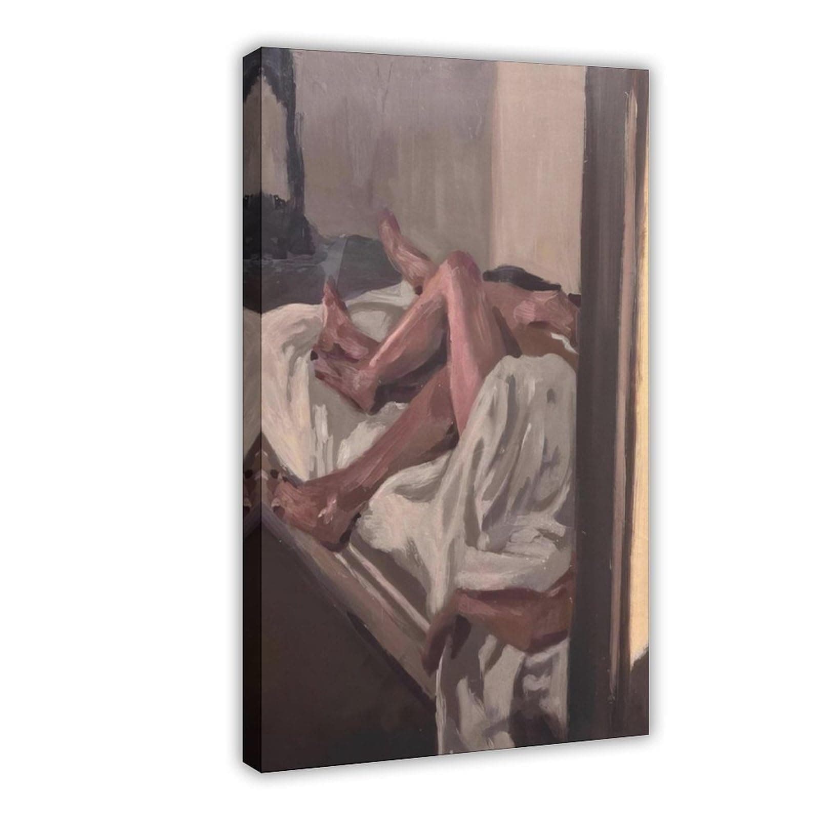 GEHKAI Couple Painting, Romantic Artwork, Sensual Canvas Print Canvas Poster Bedroom Decor Sports Landscape Office Room Decor Gift Frame:12x18inch(30x45cm)