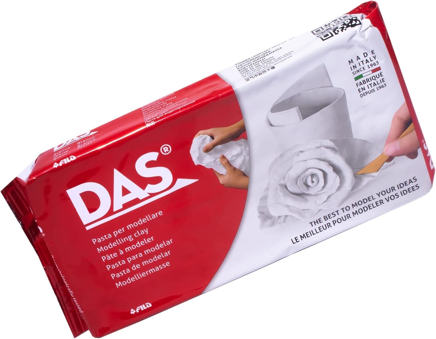 DAS Air Hardening Modeling Clay, 2.2-Pound Block, White (387500)