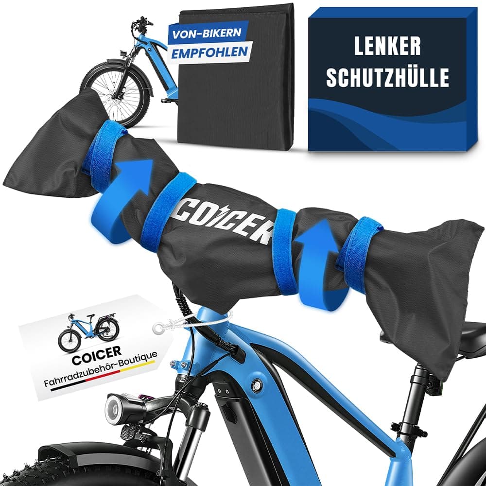 Coicer Lot de 2 housses de protection pour guidon de vélo - Protection contre l'humidité et la poussière - Accessoires de vélo