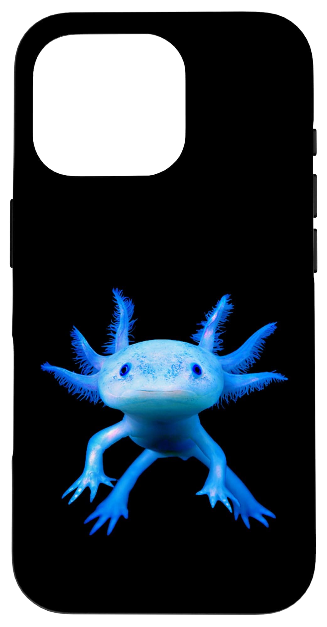 Blue Axolotl Cute and Funny Axolotl Lover Case for iPhone 16 Pro