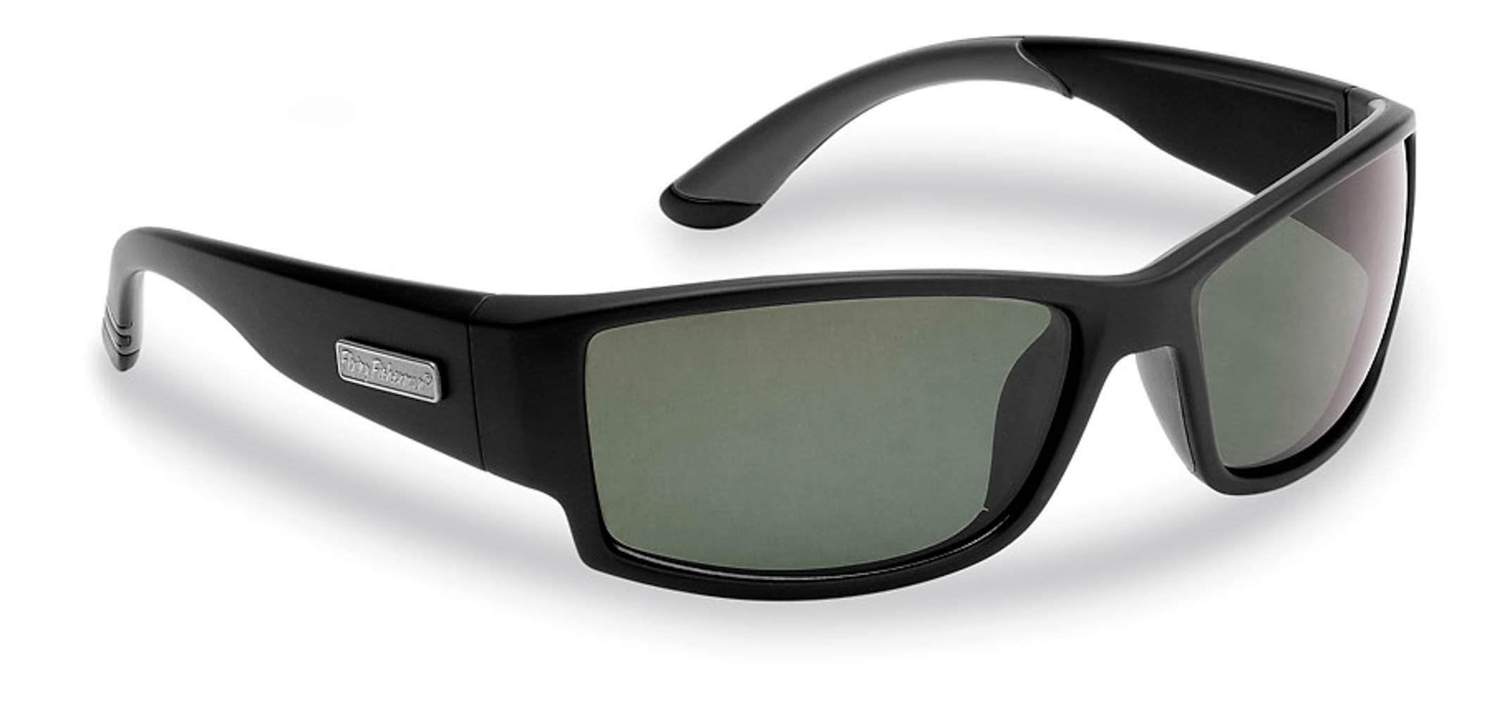 Flying Fisherman Razor Polarized Sunglasses, Matte Black Frame, Smoke Lenses