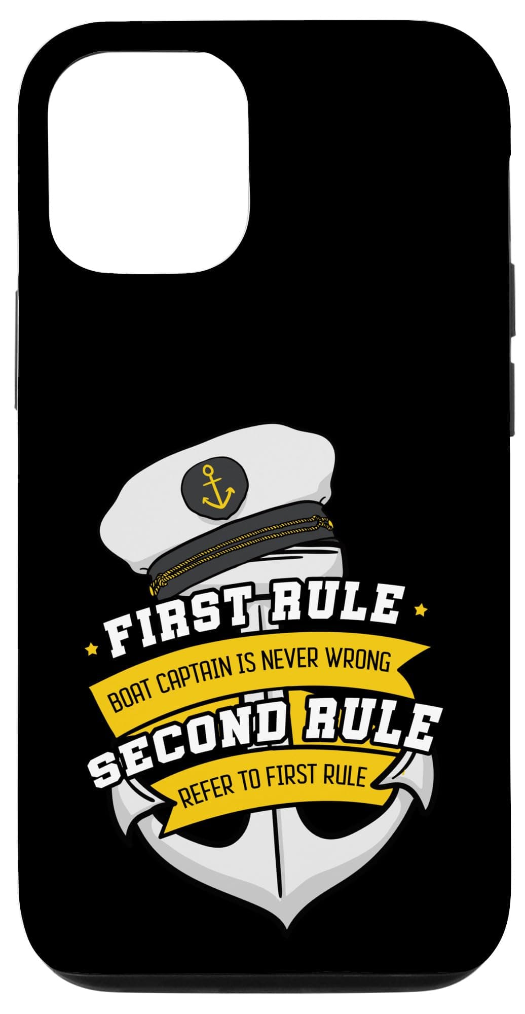 Boat Captain Sailor Seaman Seafarer Maritime Anchor Case for iPhone 12/12 Pro