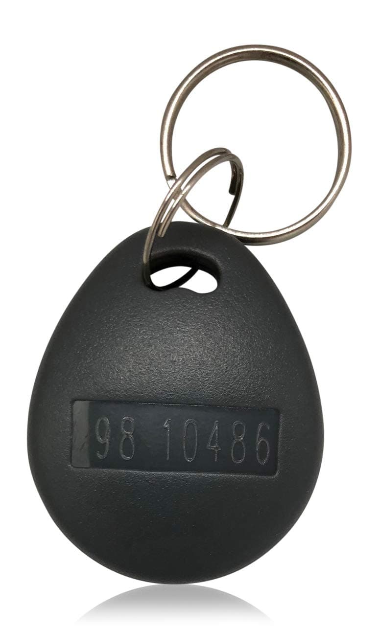 50 Grey Thick 26 Bit Proximity Key Fobs Weigand Prox Keyfobs Compatable with ISOProx 1386 1326 H10301 Format Readers. Works with The vast Majority of Access Control Systems